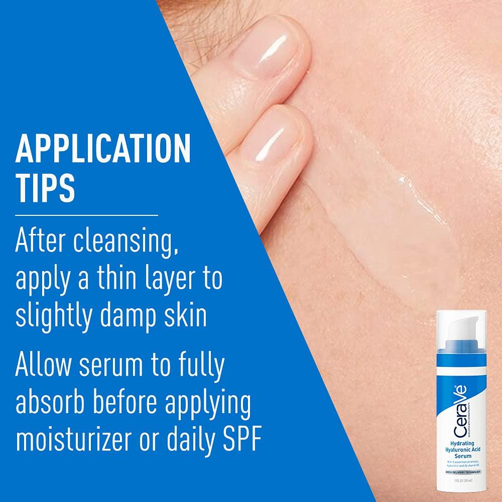 Set CeraVe Limpiador Hidratante 532g + Suero Ácido Hialurónico 30g
