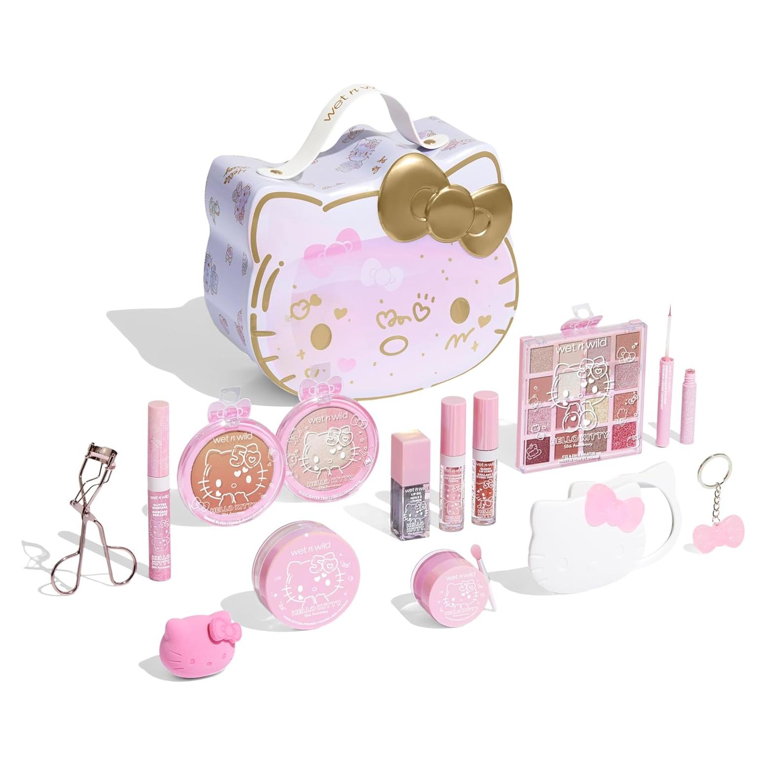 Set de Maquillaje Hello Kitty 50 Aniversario - 13 Piezas