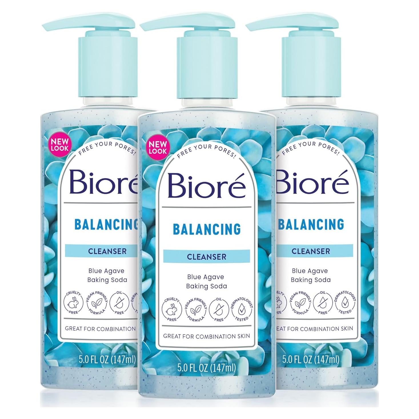 Limpiador Facial Equilibrante Bioré 191g - Piel Mixta, Vegano