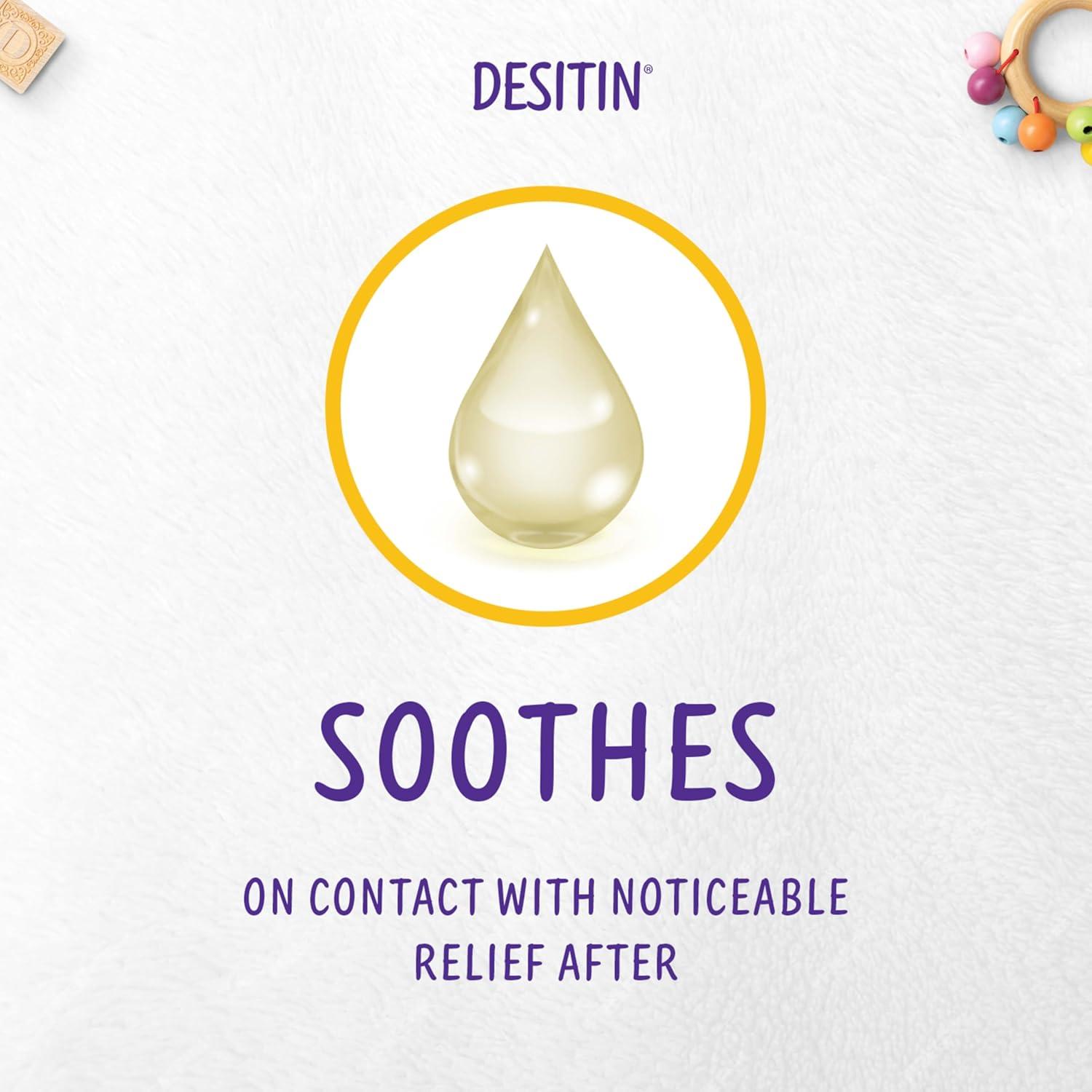 Crema para erupciones de pañal Desitin 136 g, 40% óxido de zinc