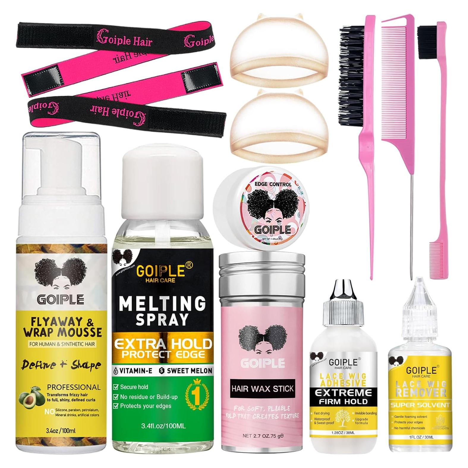 Kit Spray Adhesivo para Pelucas WOZUTUNT - 13 Piezas