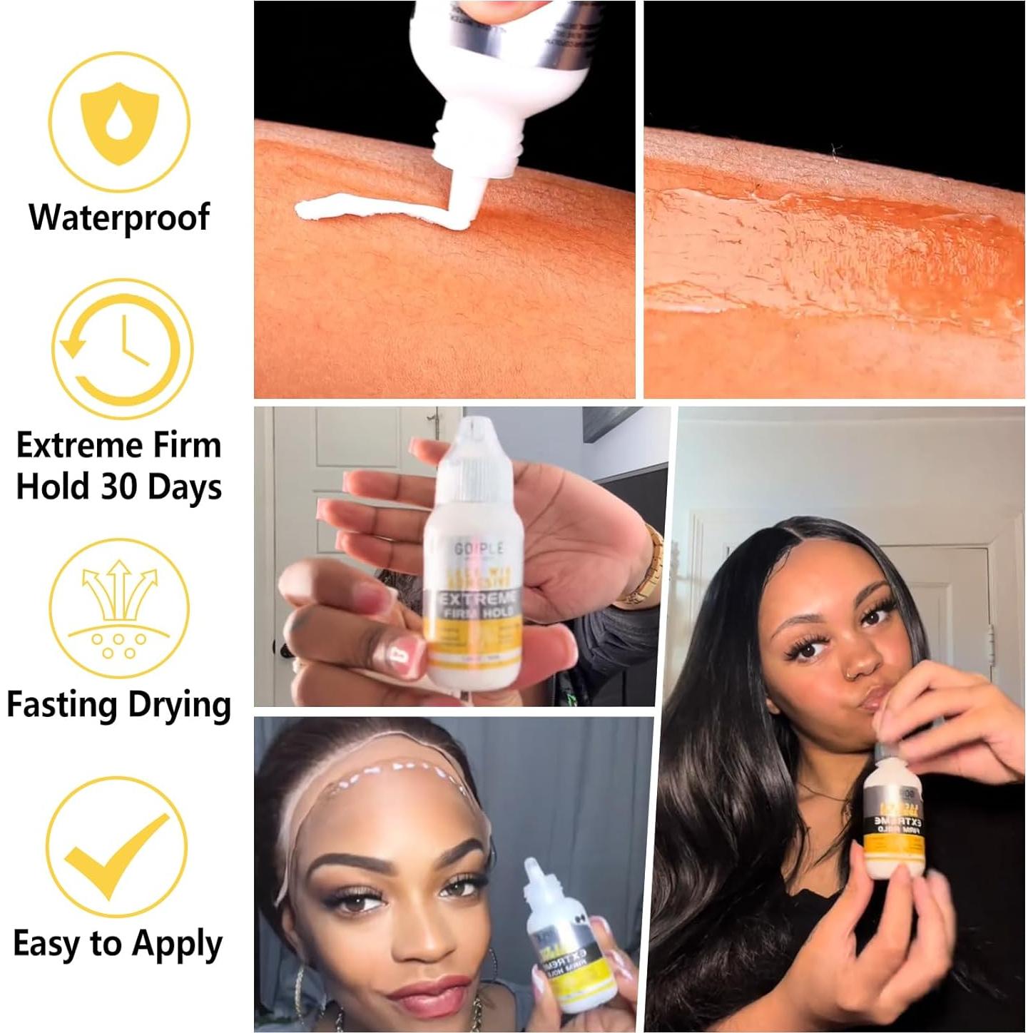 Pegamento Goiple para Pelucas de Encaje Frontal 37.85 ml