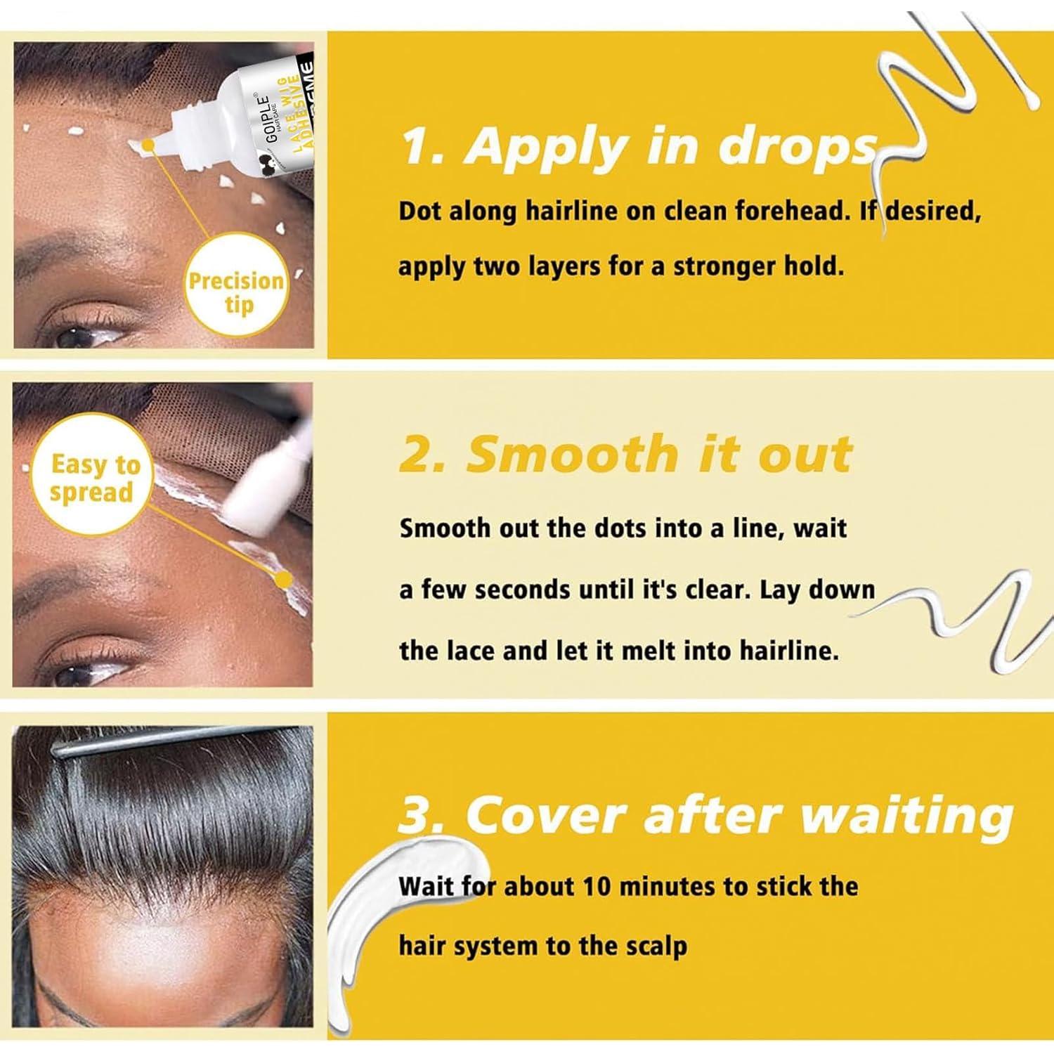 Pegamento Goiple para Pelucas de Encaje Frontal 37.85 ml