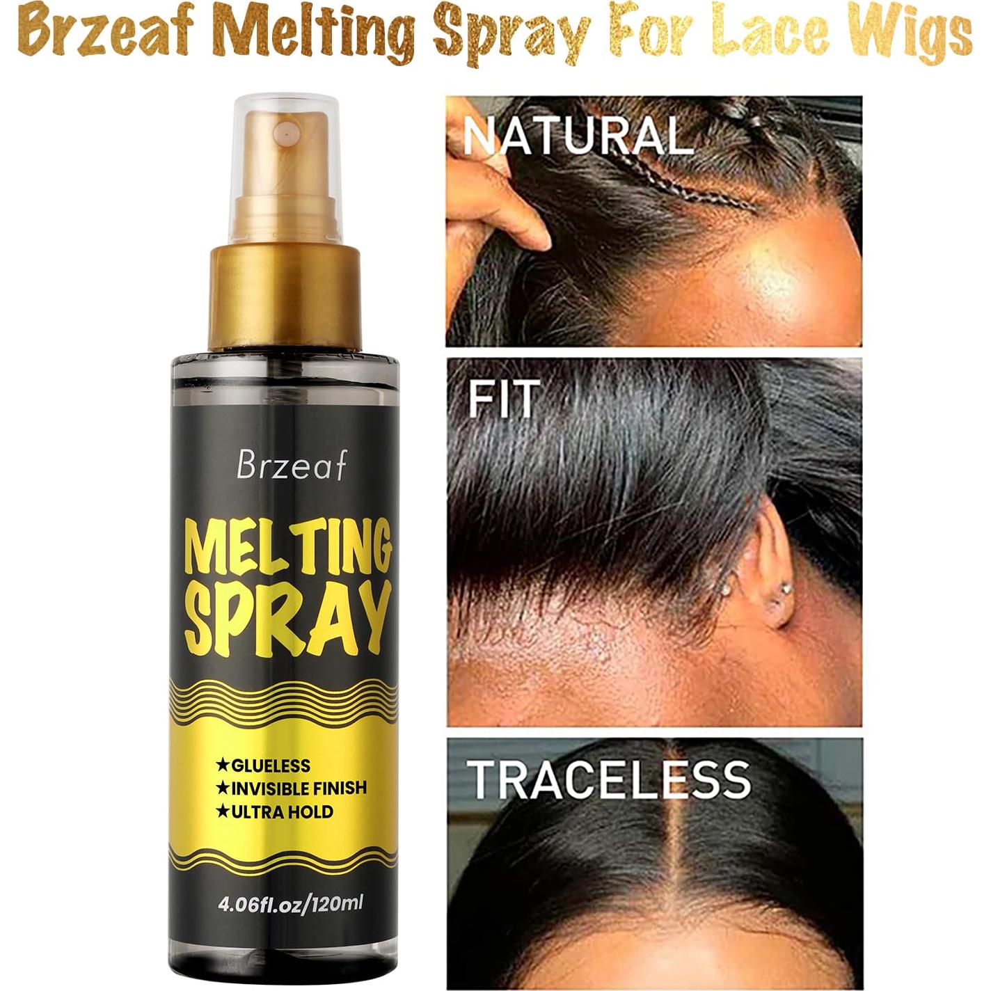 Spray de Derretimiento para Pelucas Brzeaf 120ml - Sostenimiento Fuerte