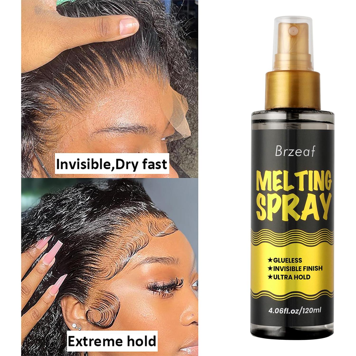 Spray de Derretimiento para Pelucas Brzeaf 120ml - Sostenimiento Fuerte