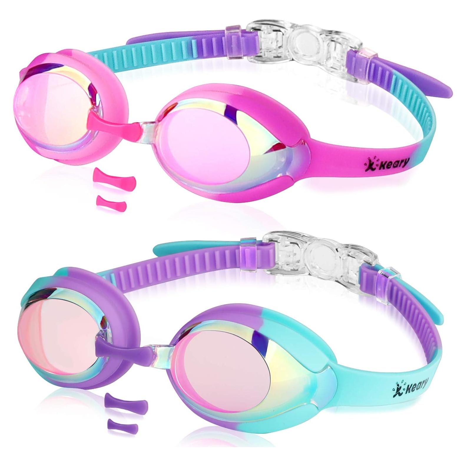 Gafas de natación Keary para niños 3-12 años Antivaho UV