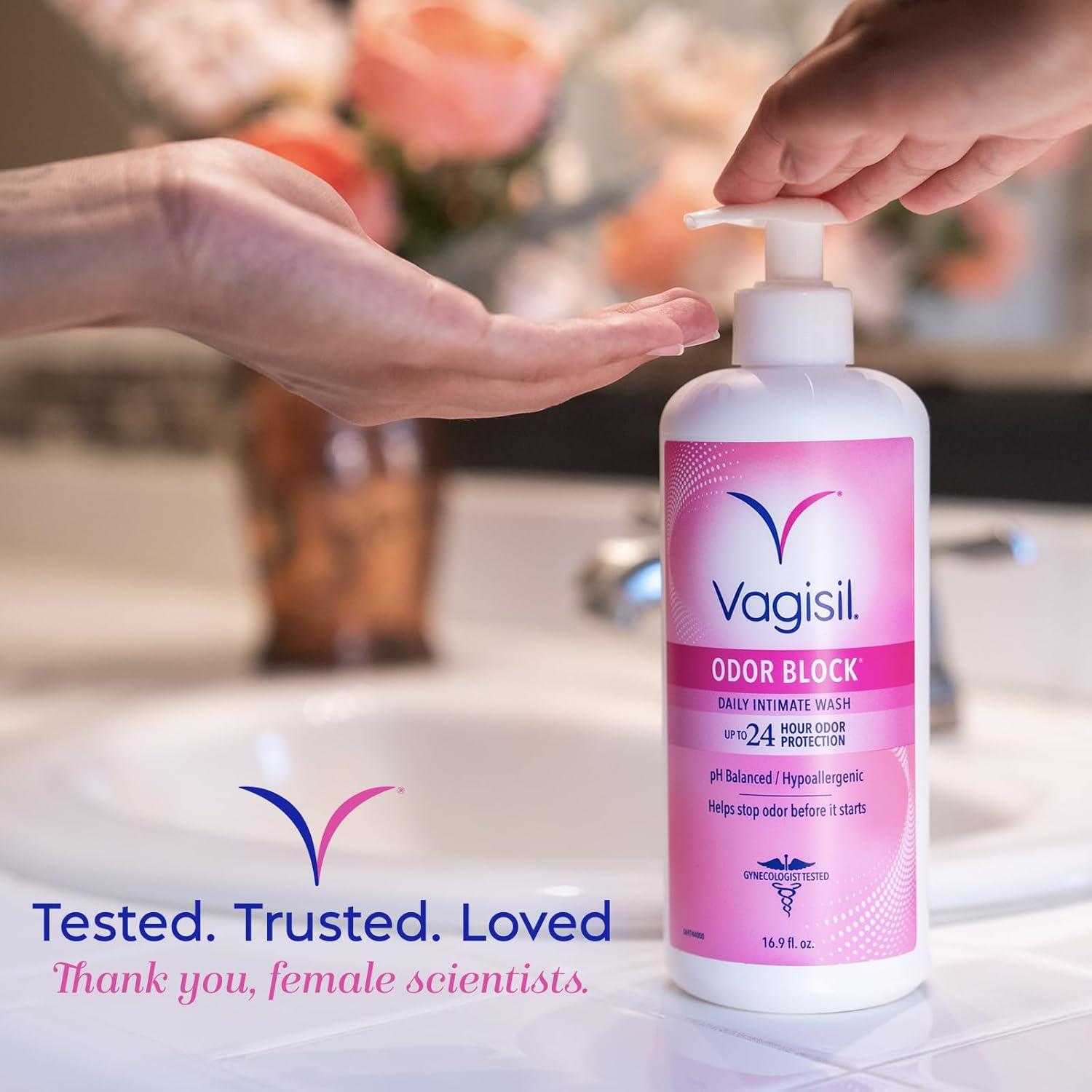 Vagisil Lavado Femenino 500 ml con Bomba - Bloqueo de Olores