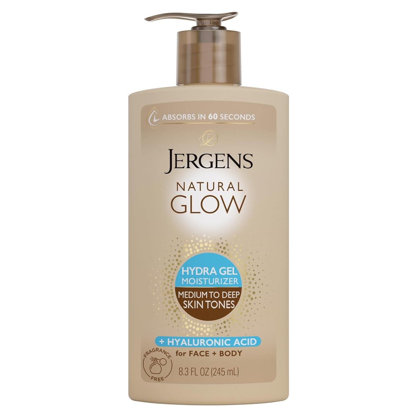 Hidratante en Gel Jergens Natural Glow 240ml - Bronceador Sin Fragancia