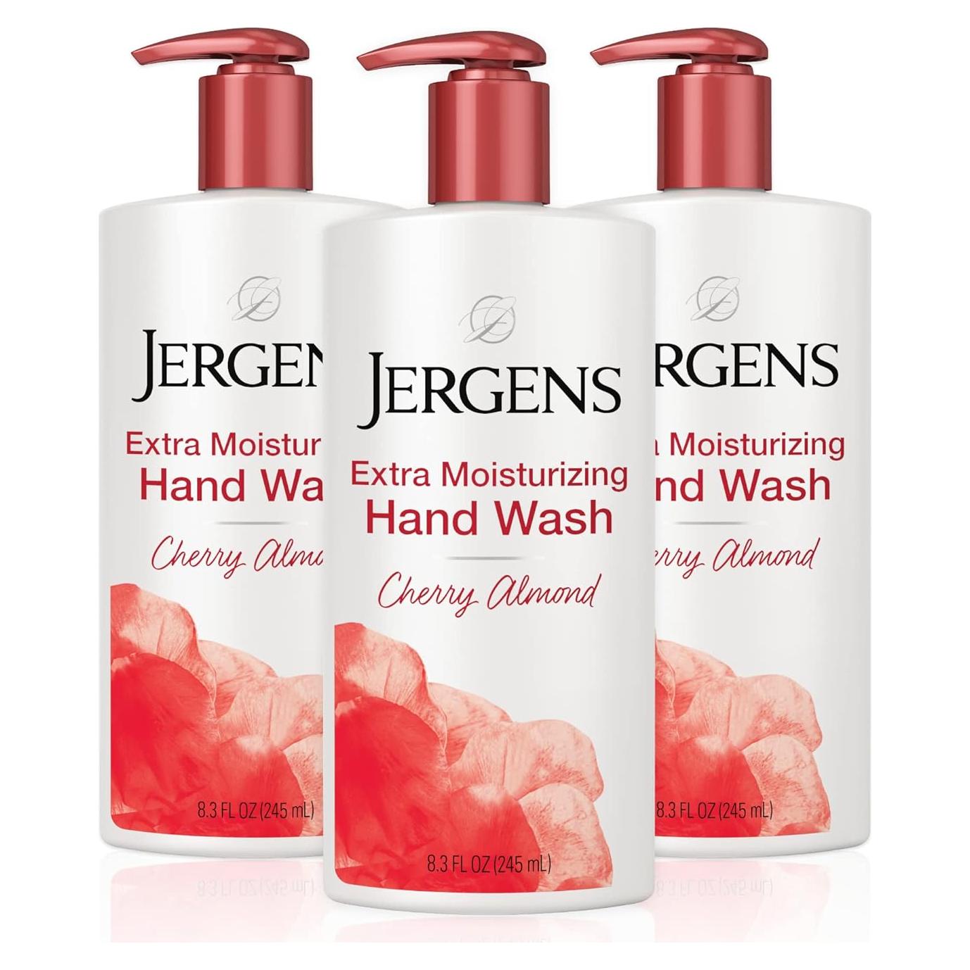 Jabón de Manos Hidratante Jergens Almendra de Cereza 3x246ml