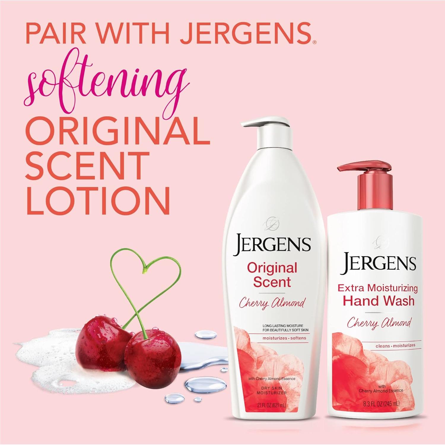 Jabón de Manos Hidratante Jergens Almendra de Cereza 3x246ml
