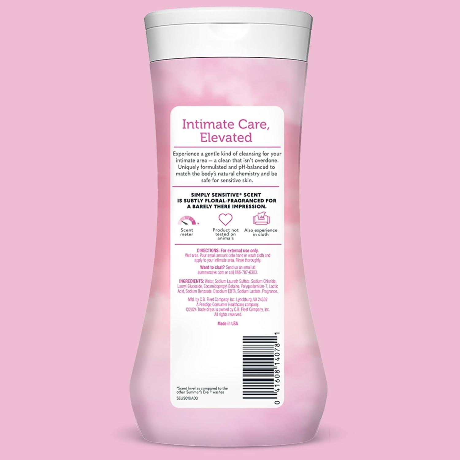Jabón Corporal Femenino Summer's Eve Suave y Sensible 3x443ml