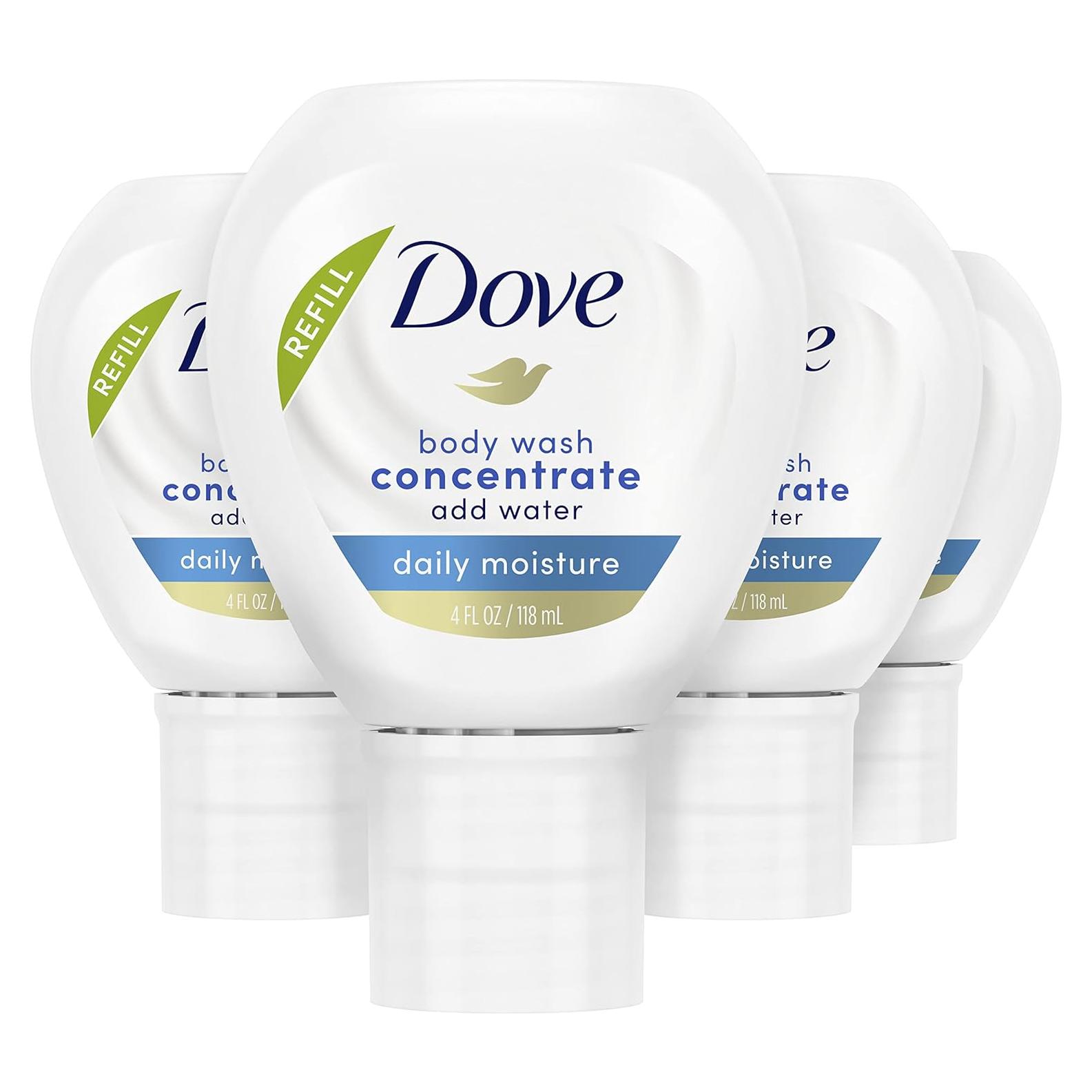 Dove Gel de Baño Concentrado Hidratación Diaria 4x118.3ml