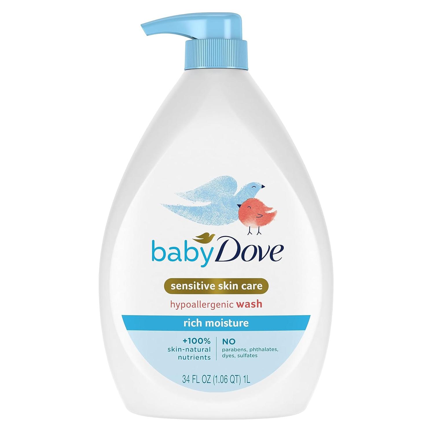 Jabón Hidratante Baby Dove 960ml Hipoalergénico Sin Lagrimas