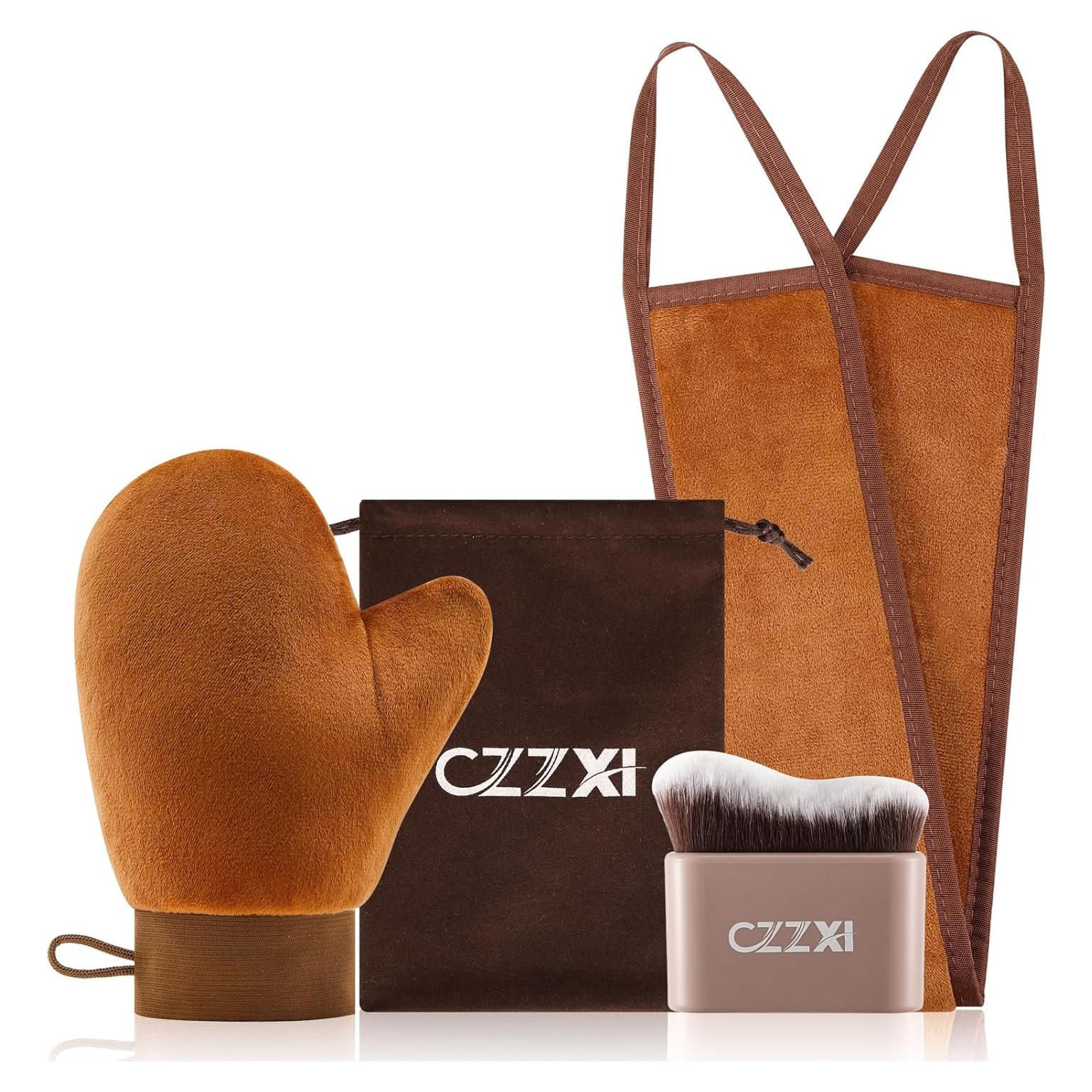 Kit de Autobronceado 3 en 1 CZZXI - Mitón, Aplicador y Cepillo