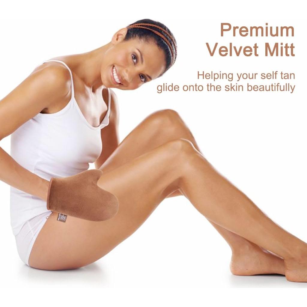 Guante de Autobronceador GAIYAH Marrón Ultra Suave 21.2x16.3cm