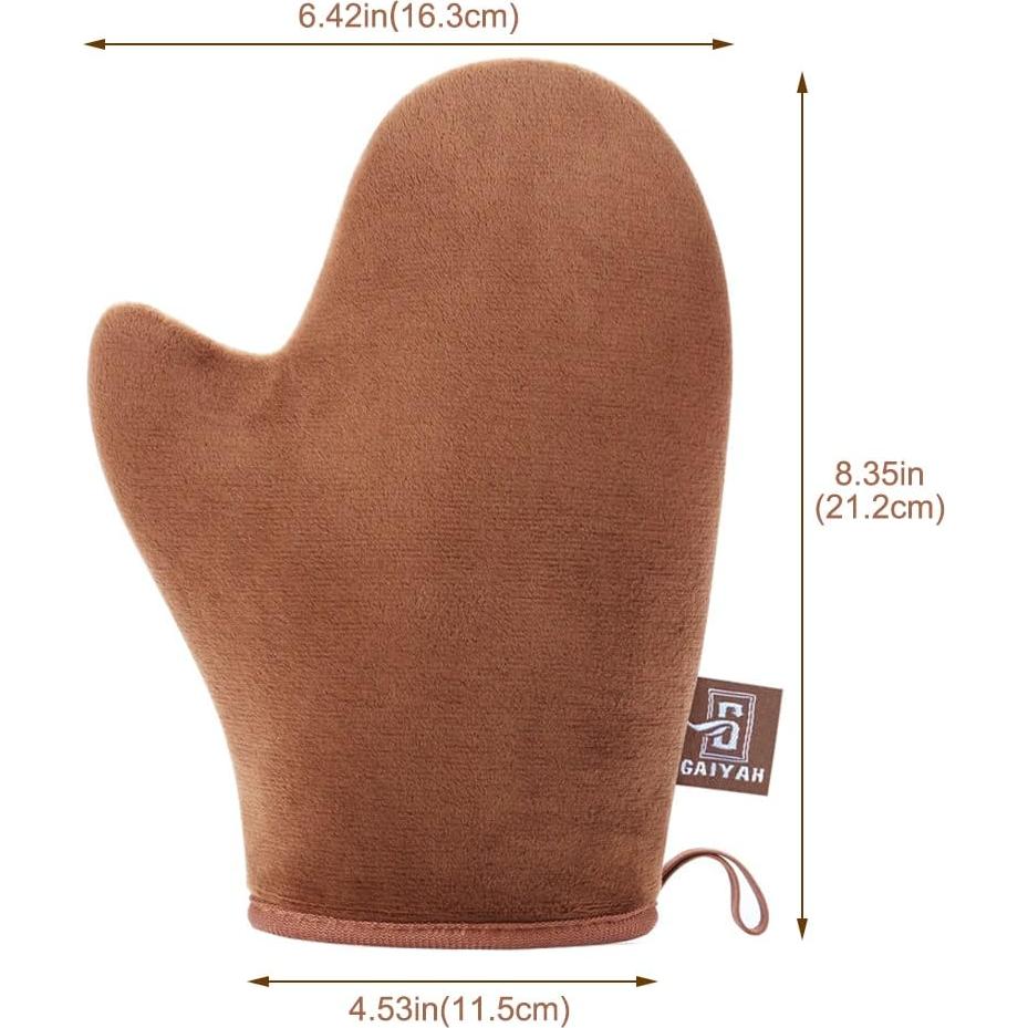 Guante de Autobronceador GAIYAH Marrón Ultra Suave 21.2x16.3cm