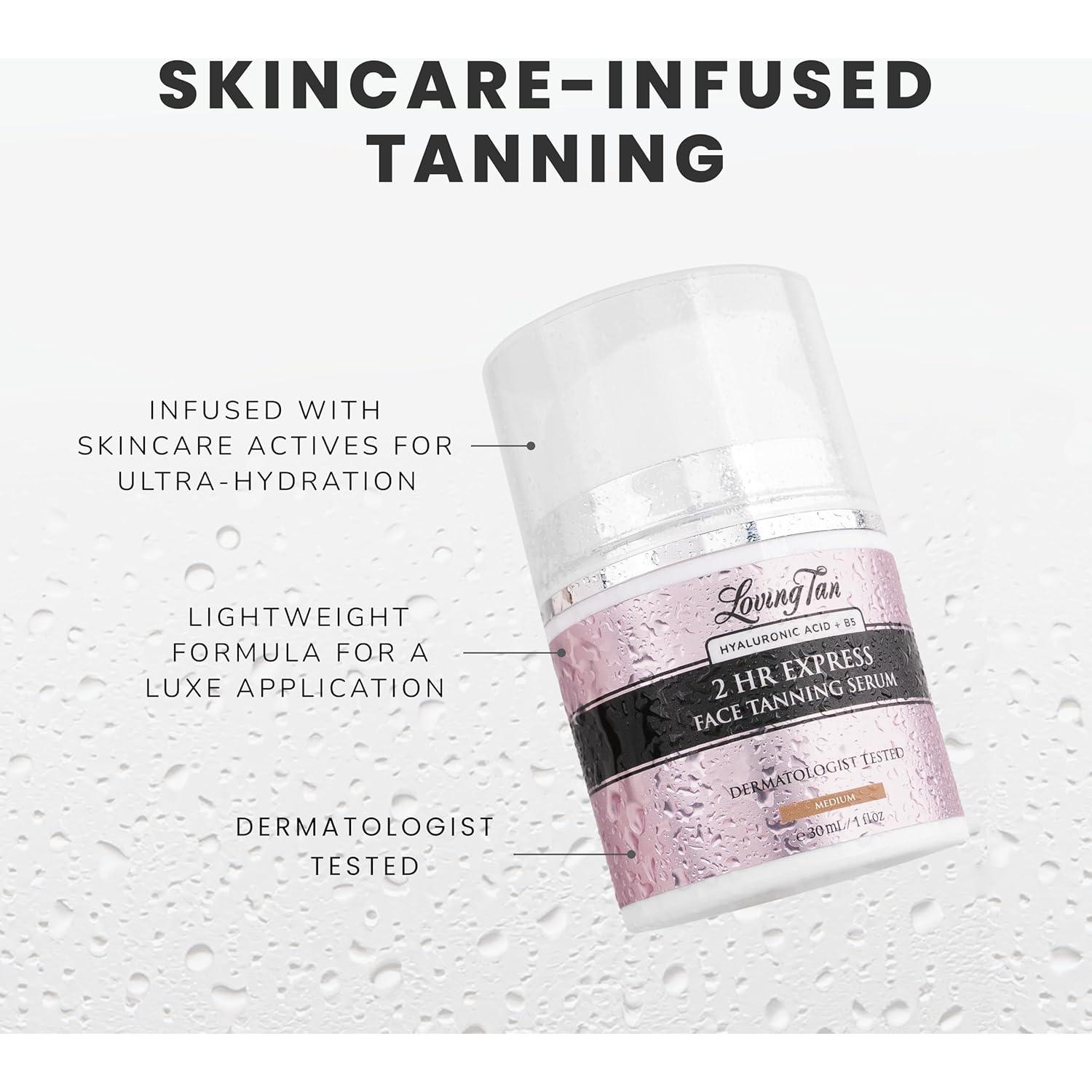 Suero Bronceador Facial Loving Tan 29.57 ml Medio Hidratante