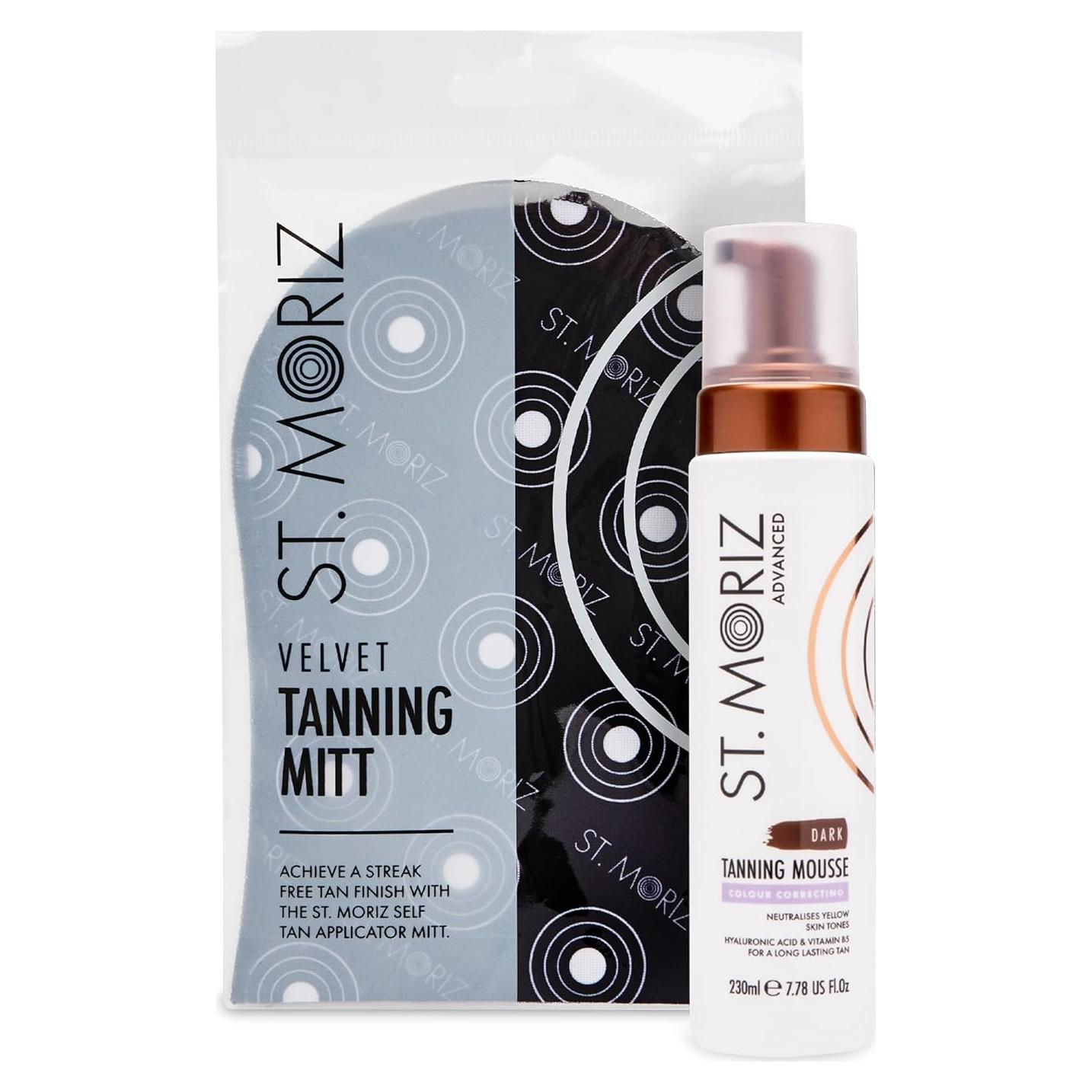 Mousse Autobronceador St Moriz Ultra Oscuro 207 ml con Mitón