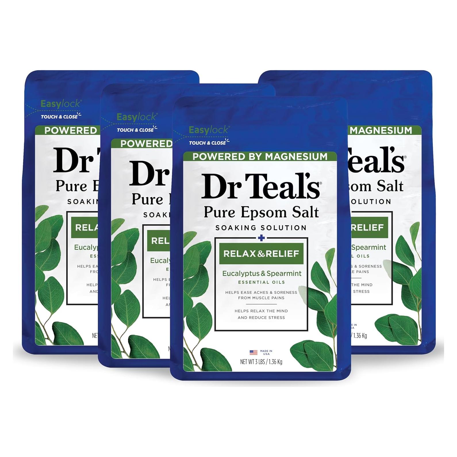 Sal de Epsom Dr Teal's 1.36 kg Eucalipto y Menta