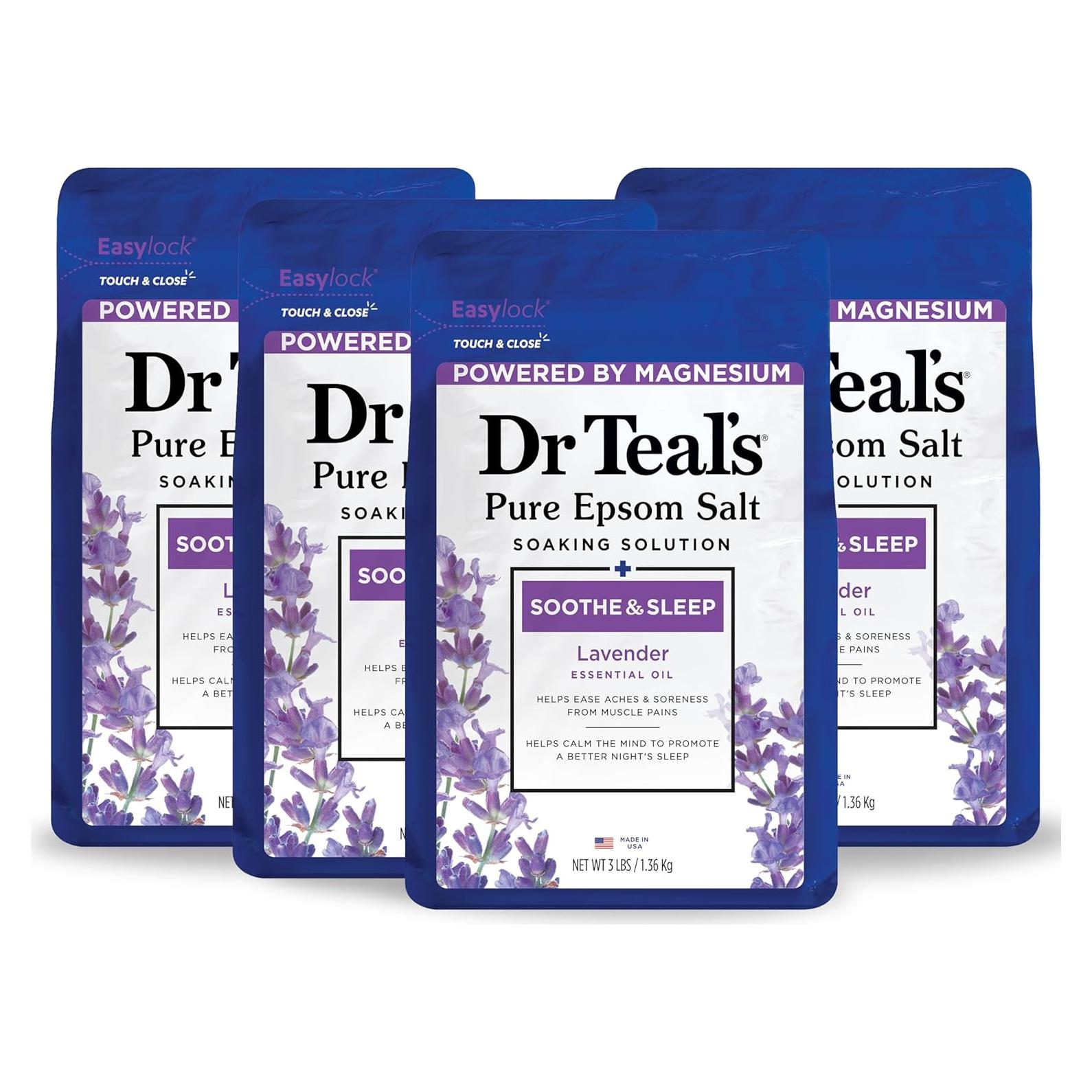 Sal de Epsom Dr Teal's 1.36 kg con Lavanda - Relajante