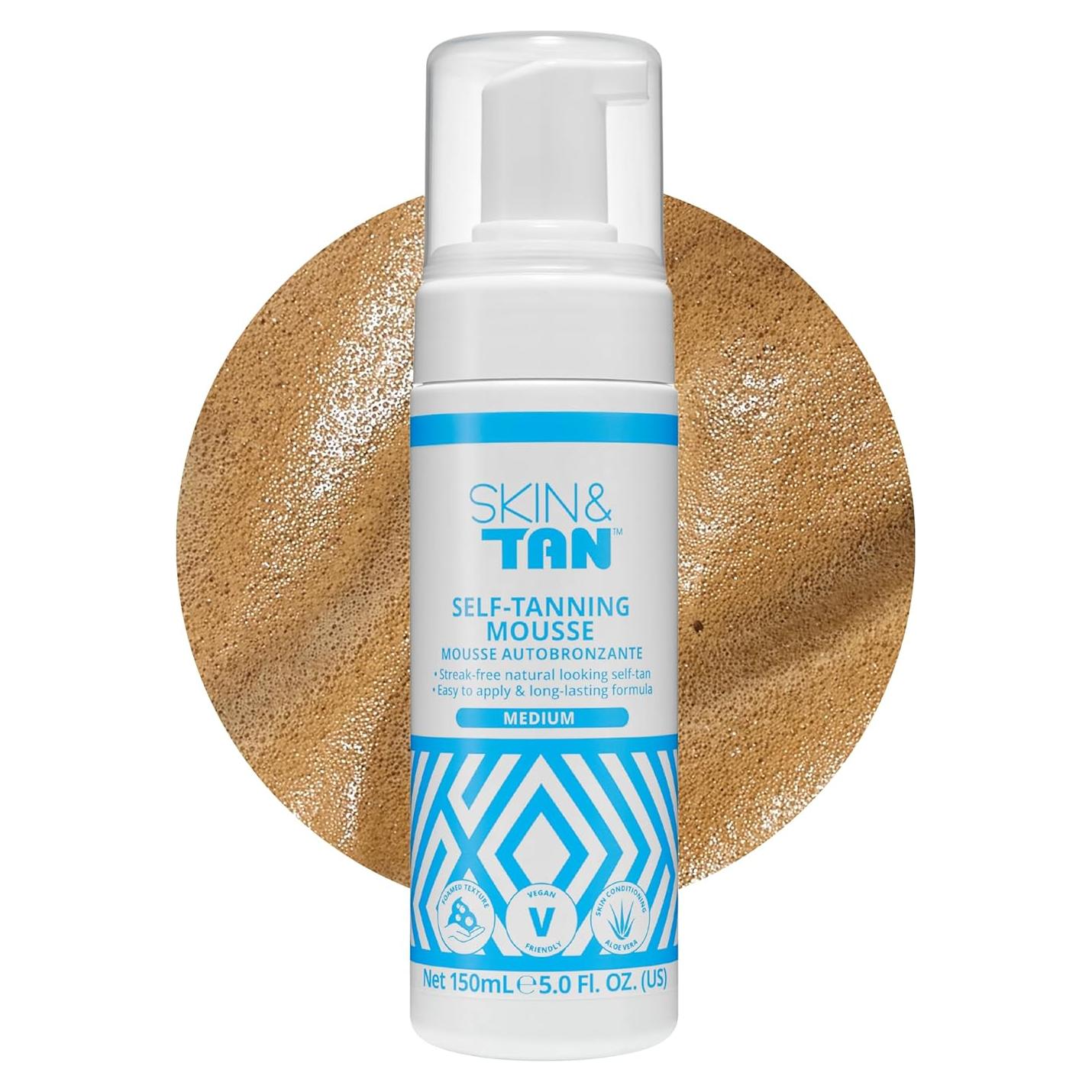 Mousse Autobronceador Skinny Tan - Fórmula Larga Duración 142g