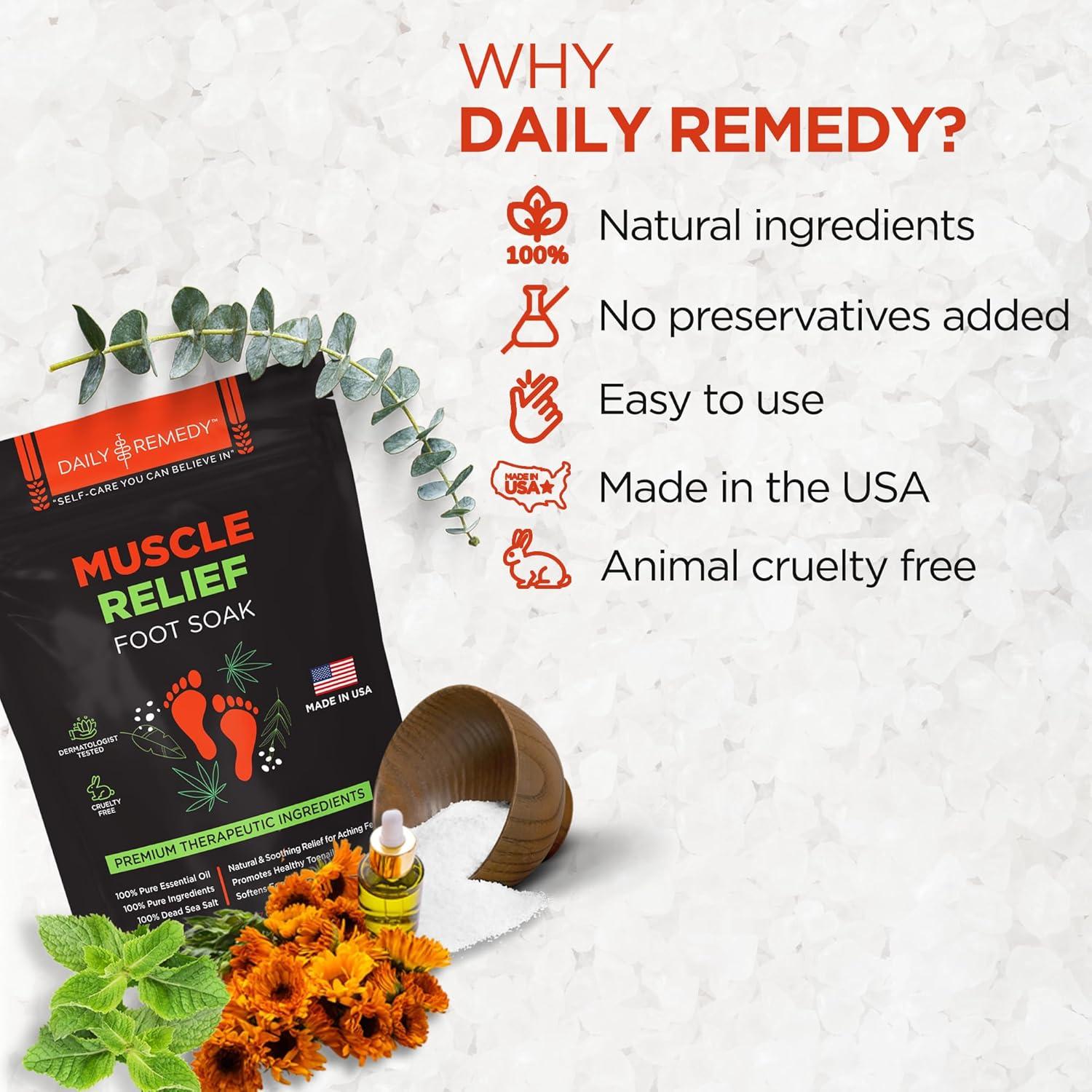 Remojo para Pies Aliviador de Músculos Daily Remedy 0.45 kg