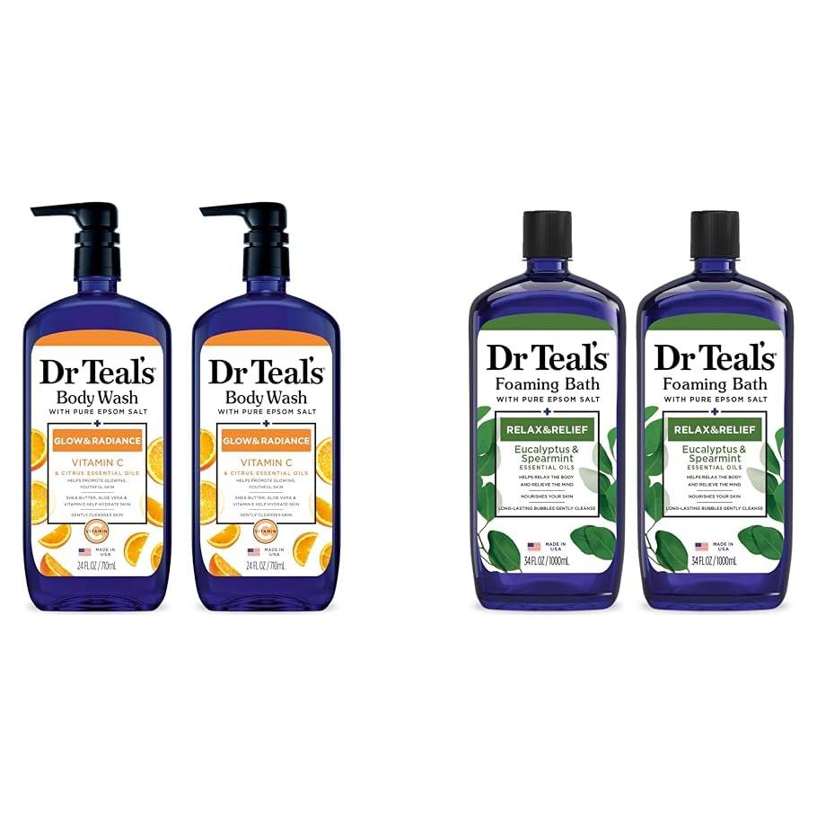 Paquete Gel de Ducha y Baño Espumoso Dr Teal 2840ml