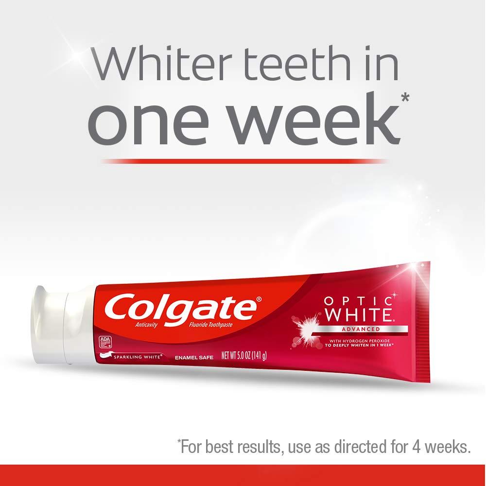 Pasta de Dientes Blanqueadora Colgate Optic White Menta 141.75 g - 2 Paquetes