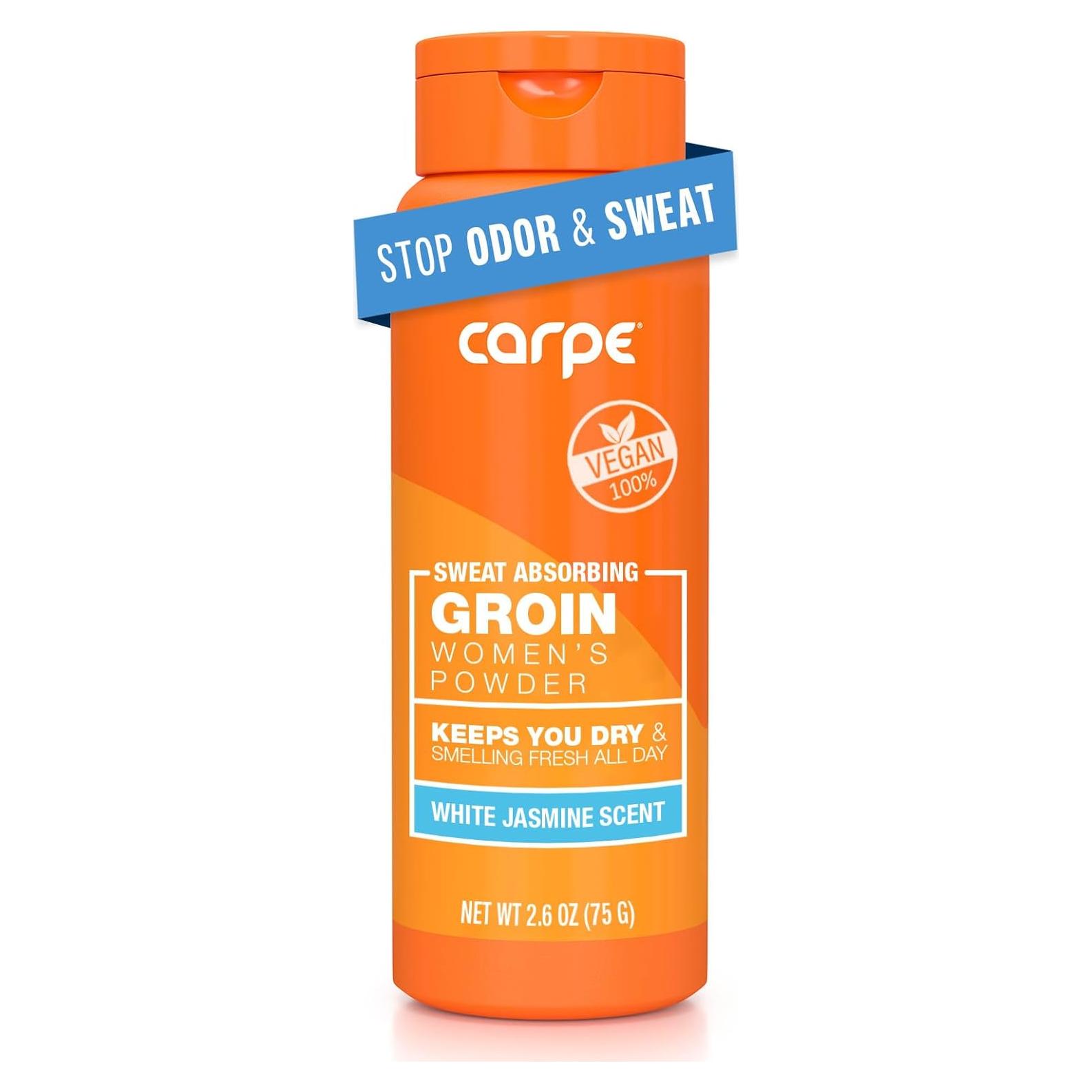 Polvo Corporal Absorbente Carpe 73.93g Sin Talco Aroma Jazmín