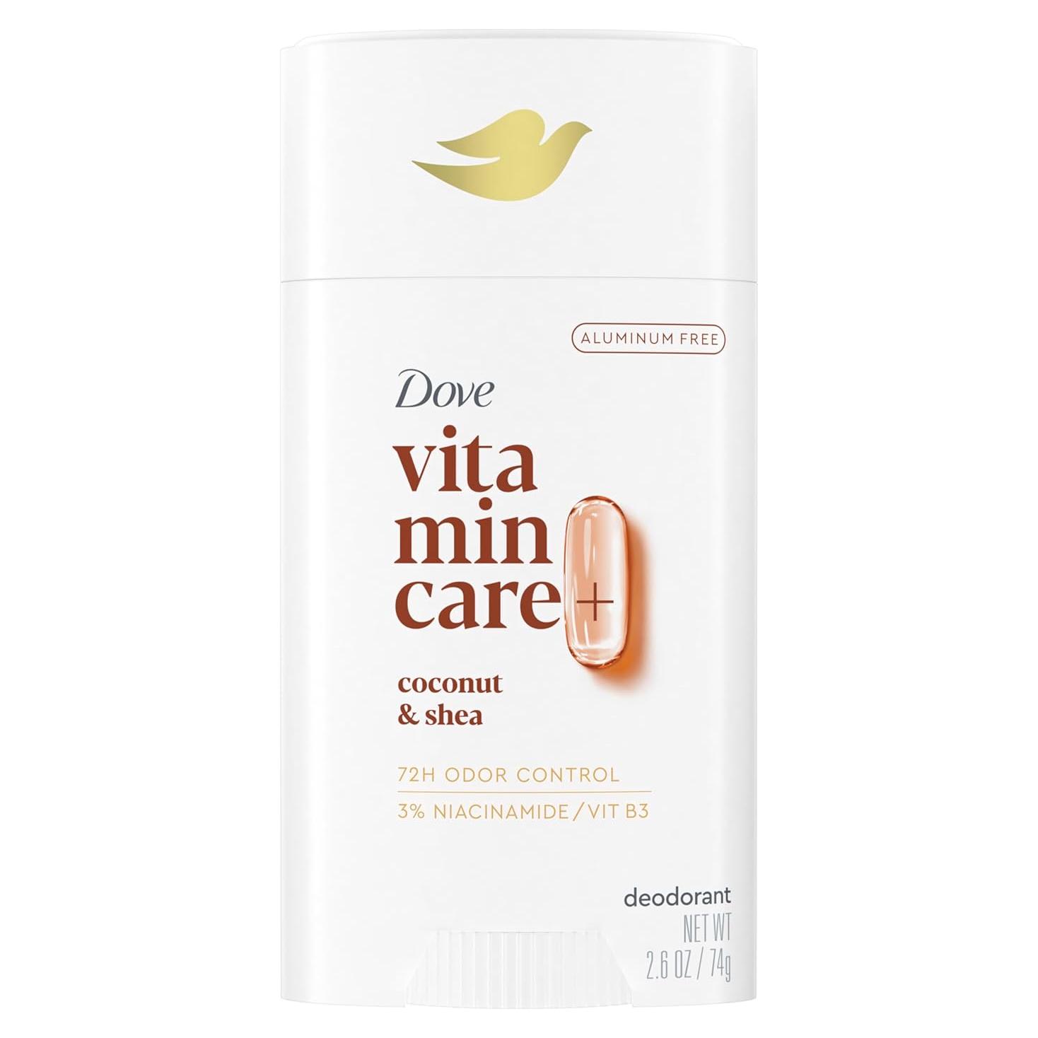 Desodorante Dove VitaminCare+ Sin Aluminio Coco y Karité 74g