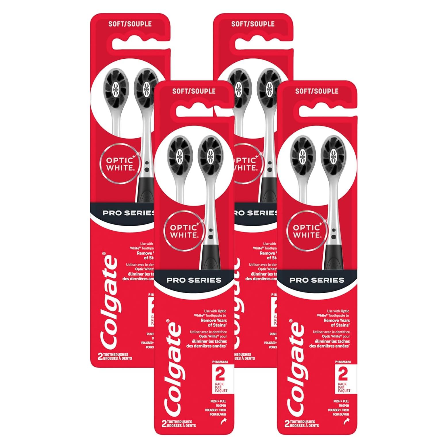 Cepillos de Dientes Colgate Optic White Pro Series - 2 Unidades