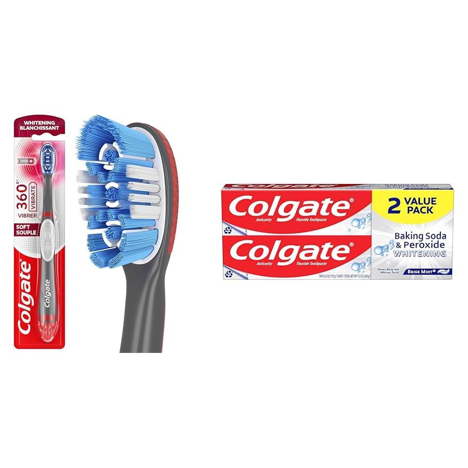 Cepillo de dientes sónico Colgate 360 Optic White + Pasta 340 g