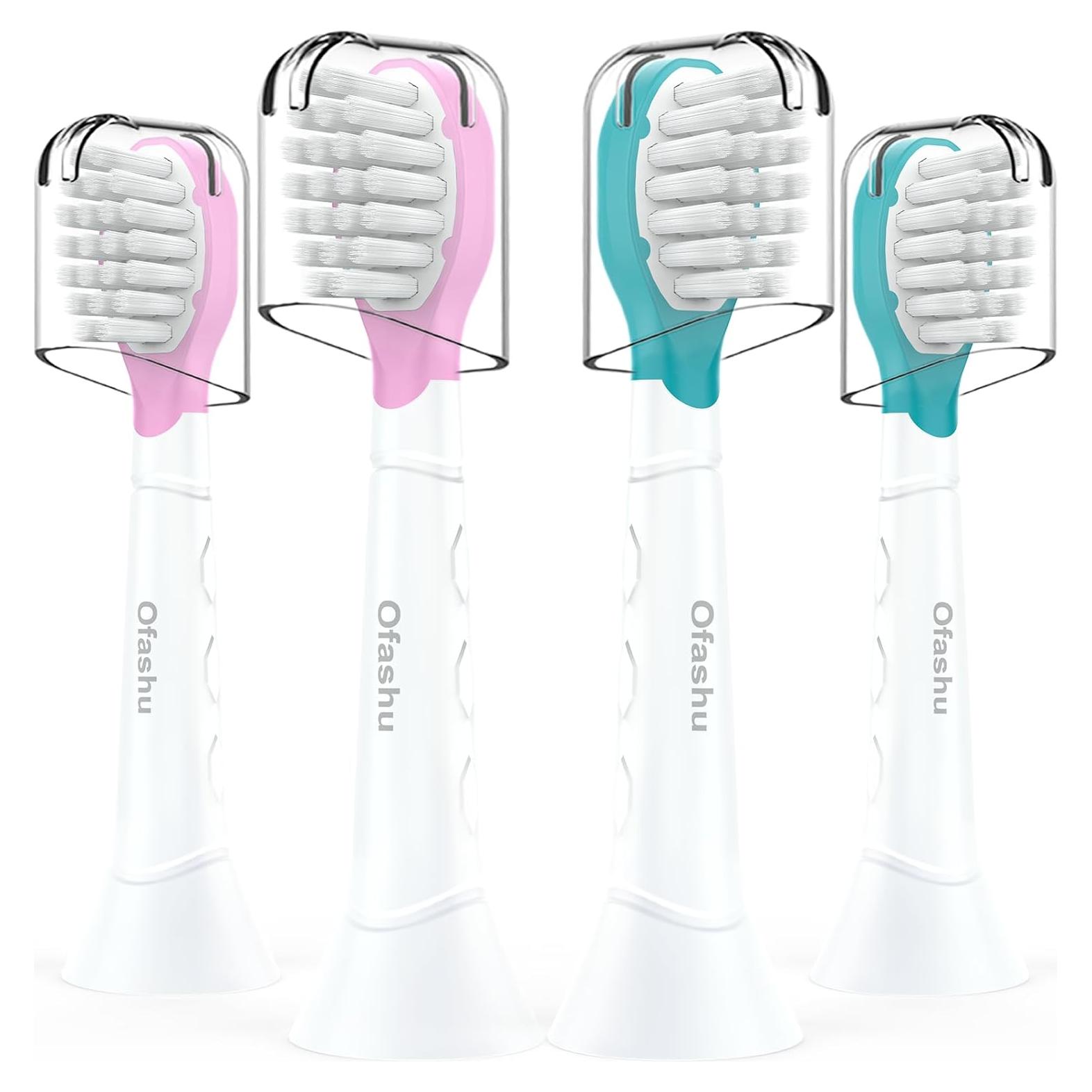 Cabezas de cepillo de dientes eléctricos Ofashu HX6044 para niños