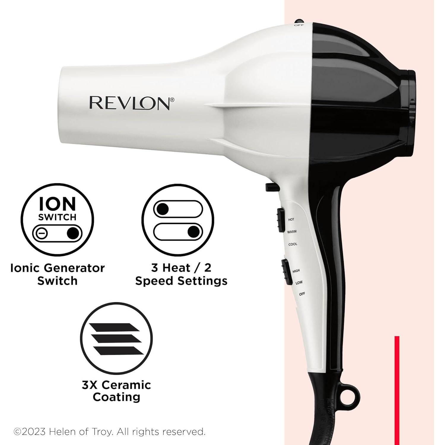 Secador de Pelo Revlon 1875W Acondicionador de Brillo