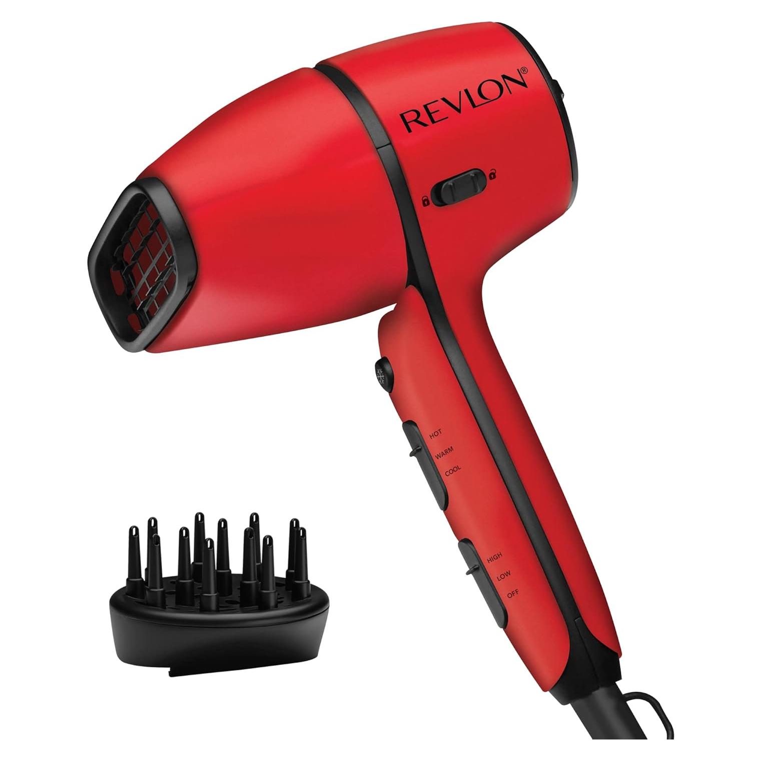 Secador de Pelo Revlon 1875W con Difusor y Control de Flujo