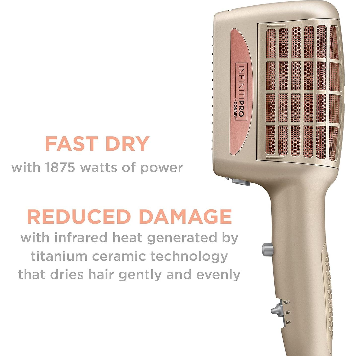 Secador de Pelo 4-en-1 INFINITIPRO BY CONAIR 1875W Sin Frizz