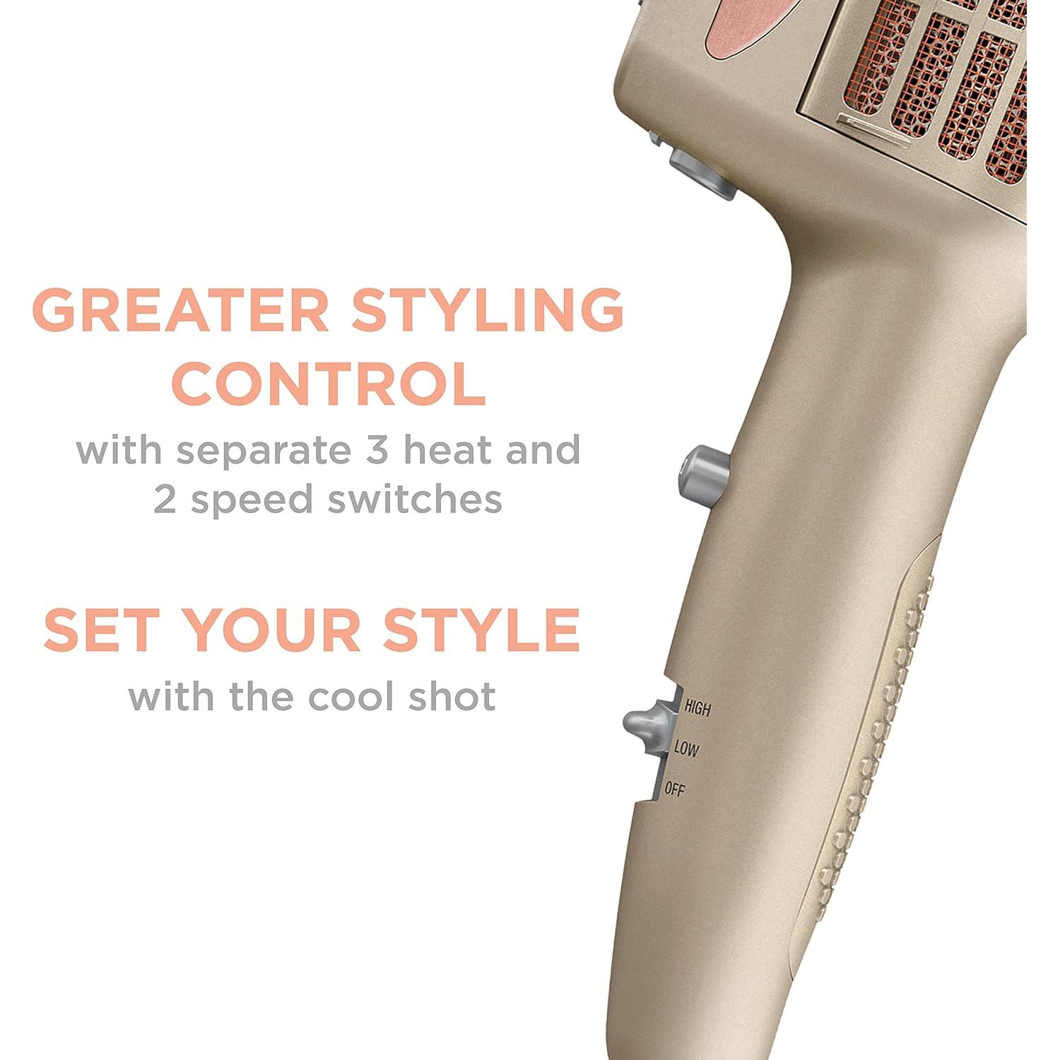 Secador de Pelo 4-en-1 INFINITIPRO BY CONAIR 1875W Sin Frizz