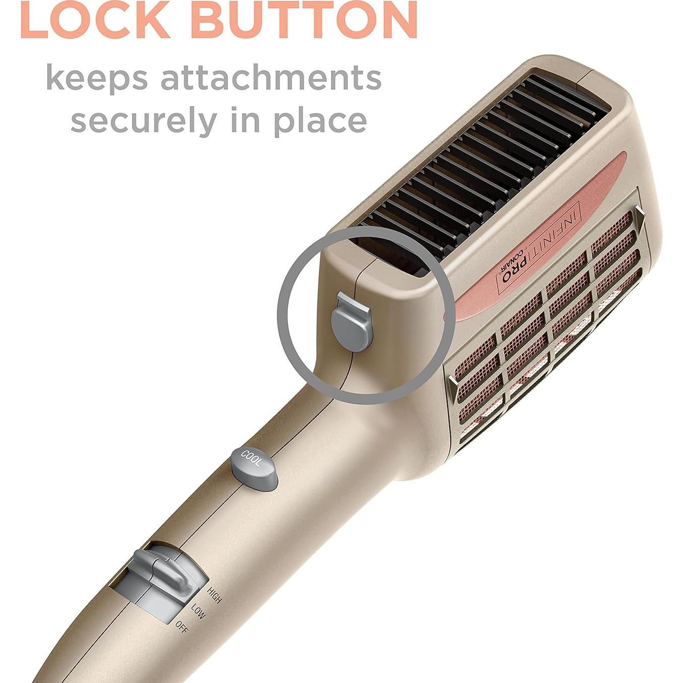 Secador de Pelo 4-en-1 INFINITIPRO BY CONAIR 1875W Sin Frizz