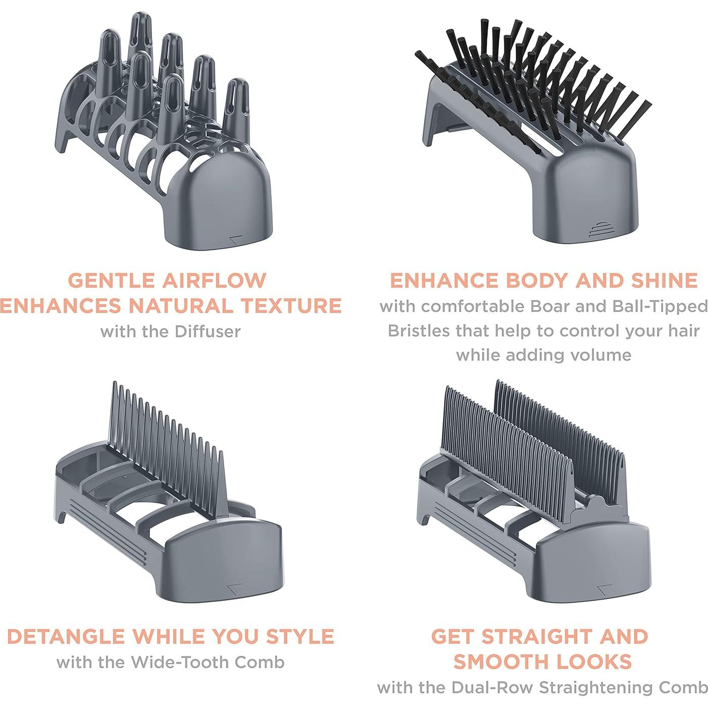 Secador de Pelo 4-en-1 INFINITIPRO BY CONAIR 1875W Sin Frizz