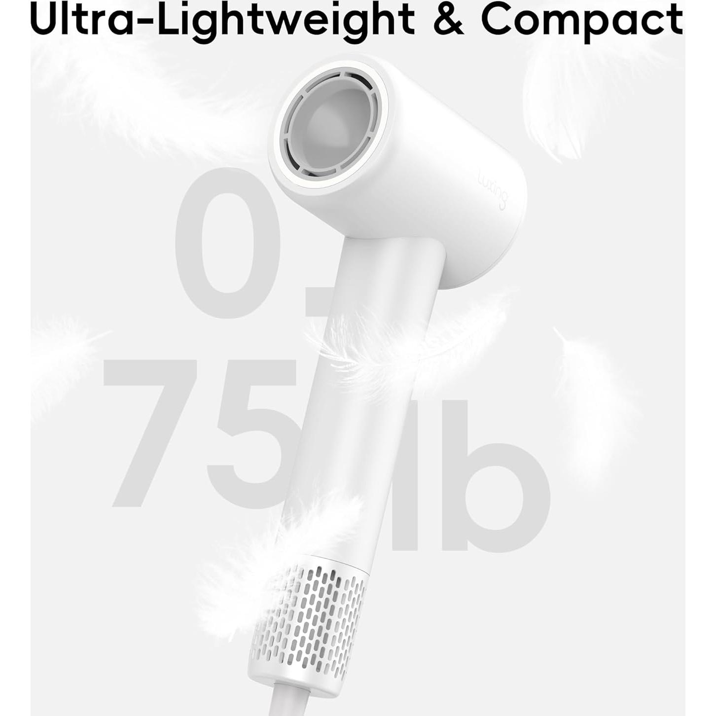 Secador de Pelo Luxing TurboLux 1500W Iones Negativos Blanco