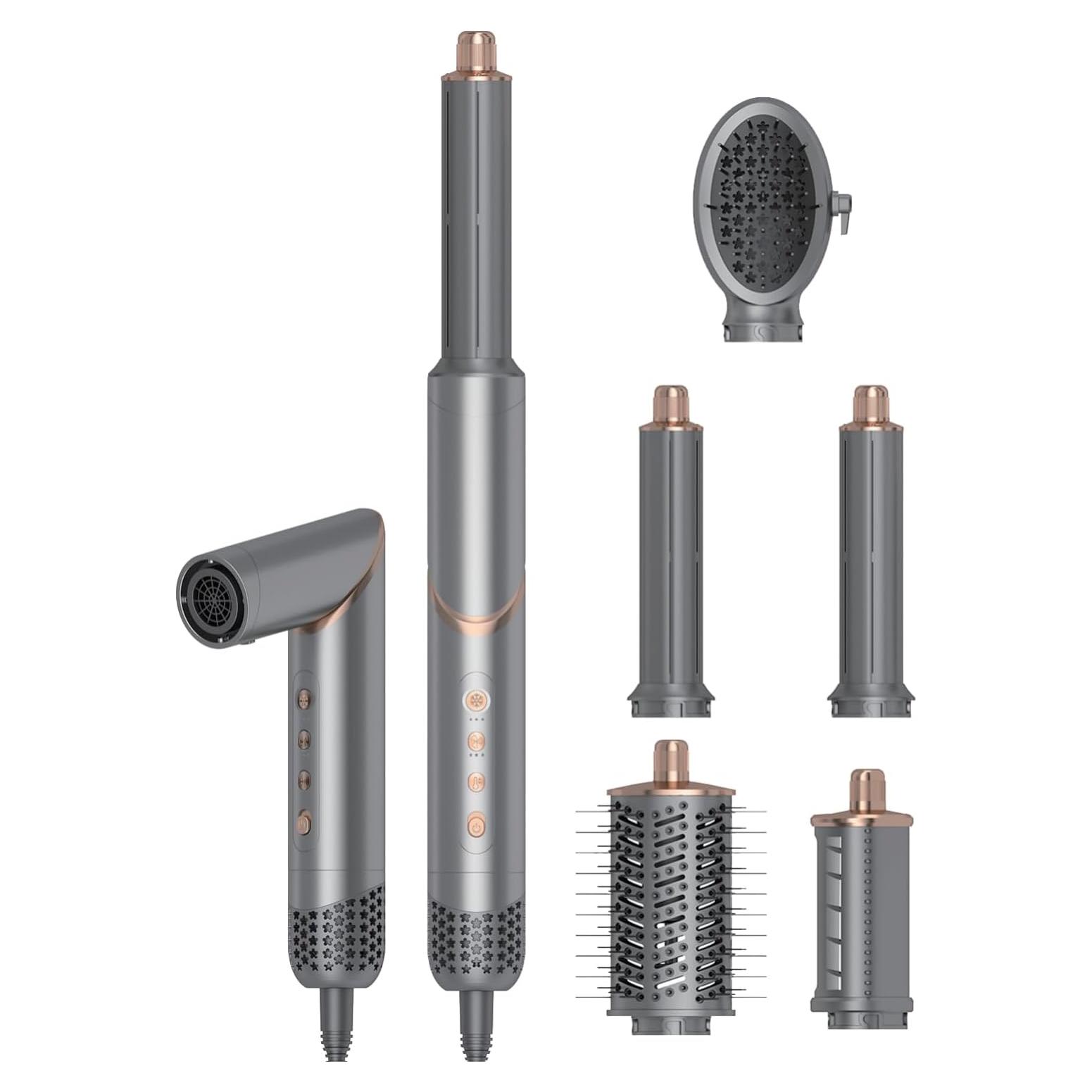 Juego de Estilizador de Cabello 5 en 1 Dryhsip Gris