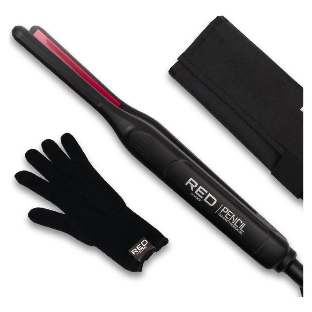 Plancha Plana Red by Kiss Pencil Cerámica 0.76 cm 450°F