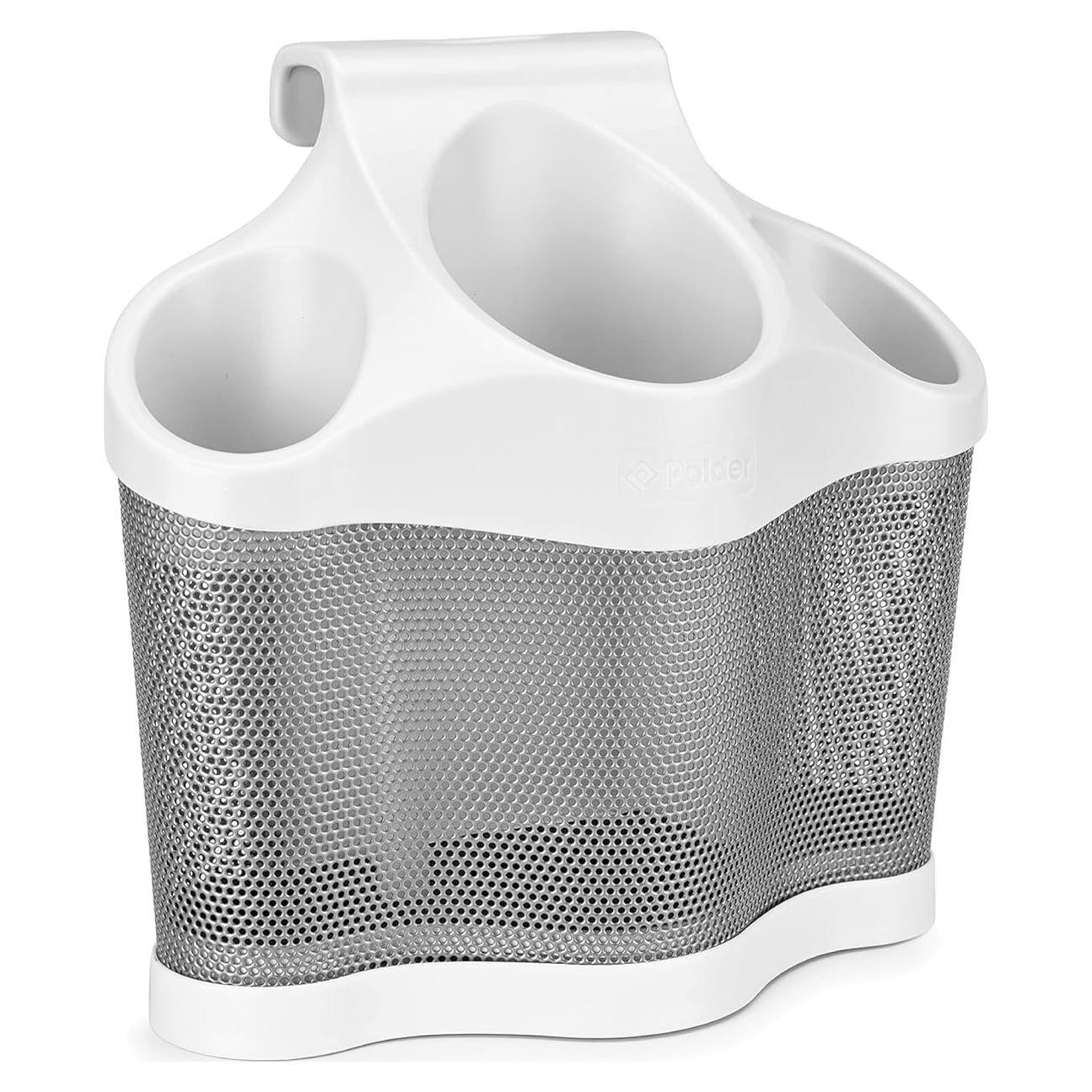 Organizador de Herramientas para Cabello Polder Blanco y Plata