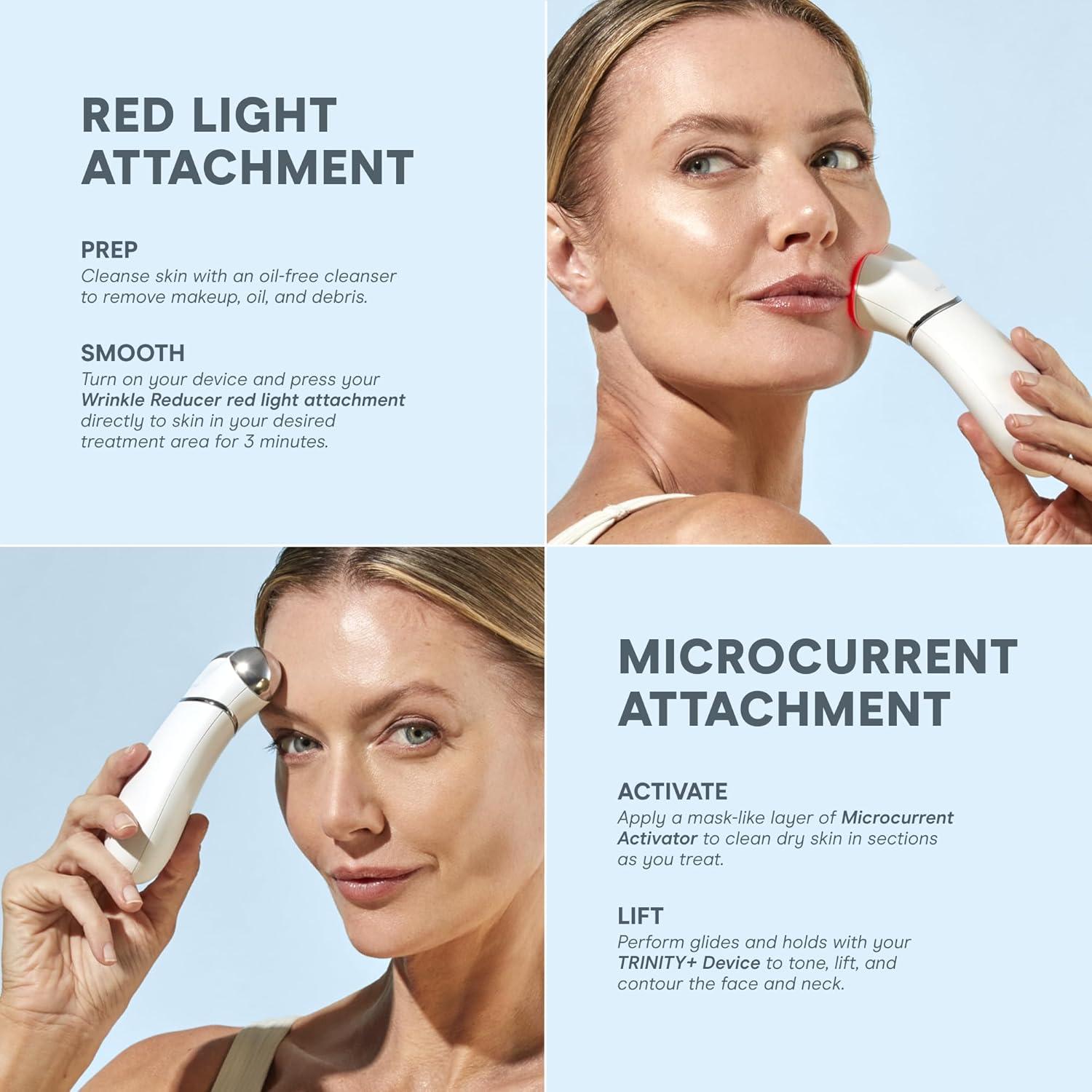 Dispositivo Facial Microcorriente NuFACE TRINITY+ con Luz Roja