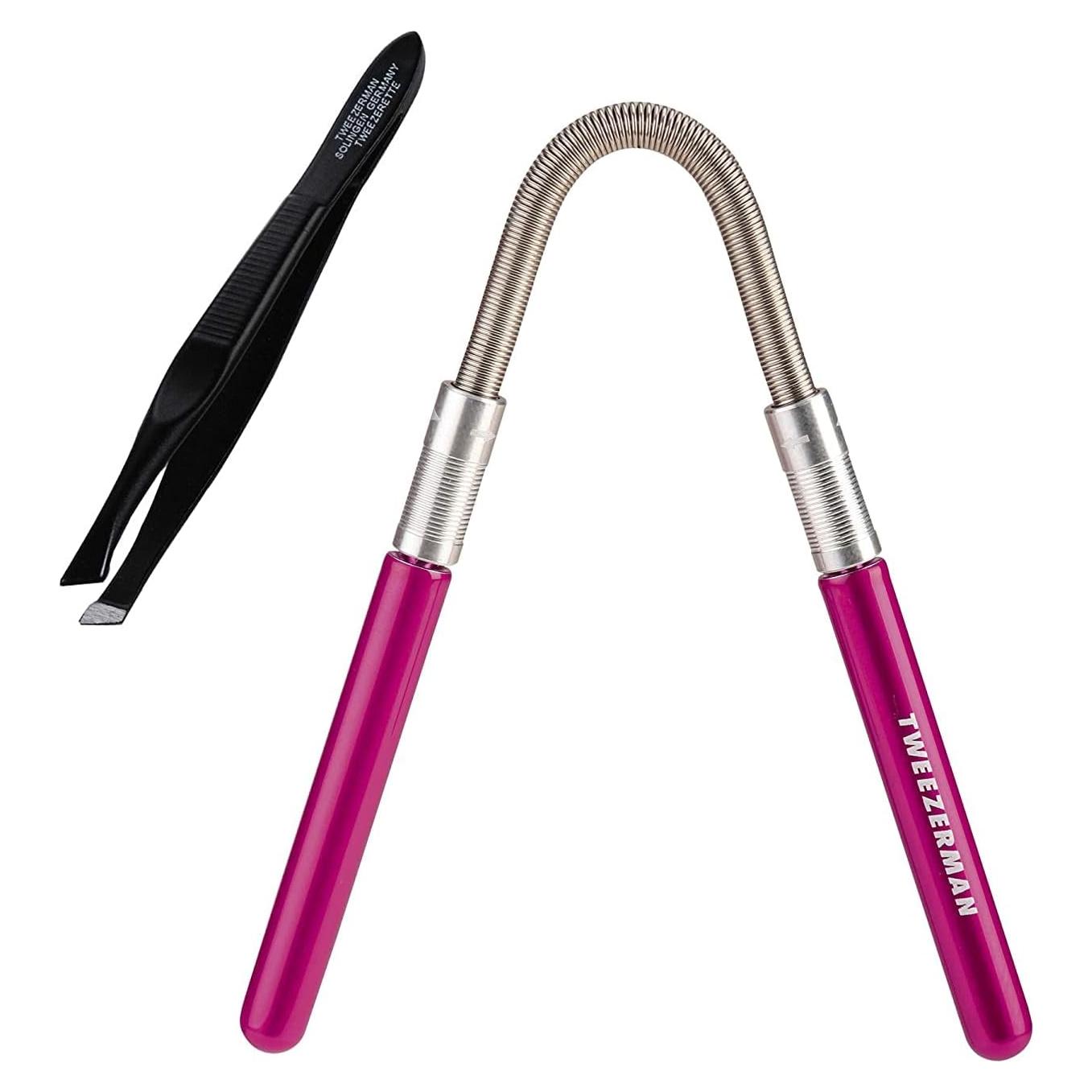 Removedor de Vello Facial Tweezerman con Tweezerette Rosa