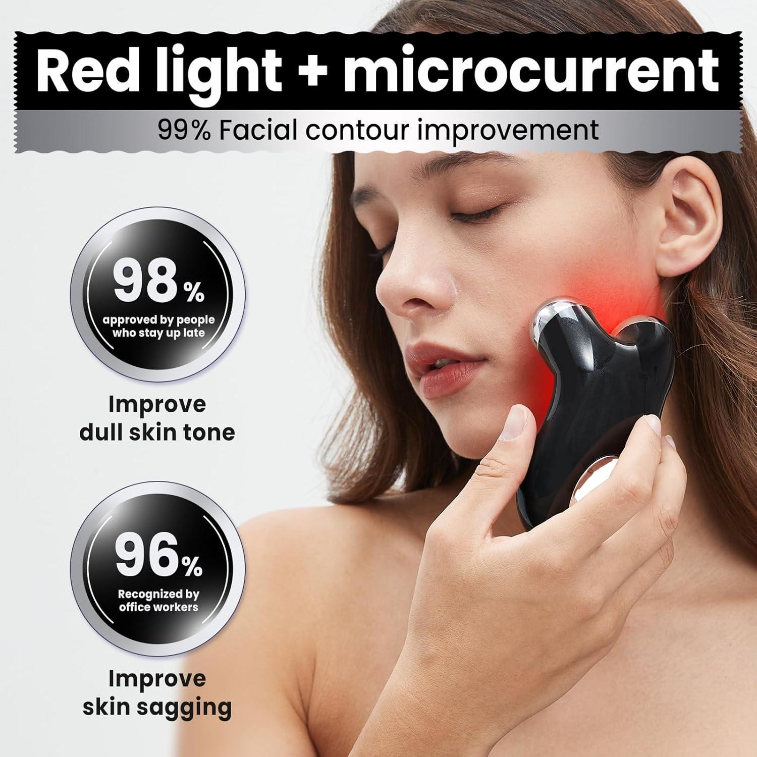 Dispositivo Facial de Microcorriente Hunvva EP-300 Luz Roja