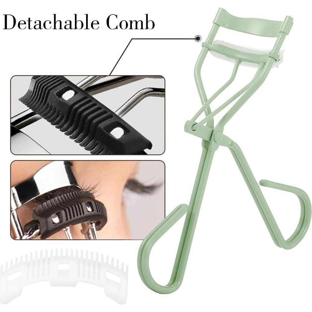 Rizador de Pestañas Uranian con Peine y 2 Almohadillas Repuesto