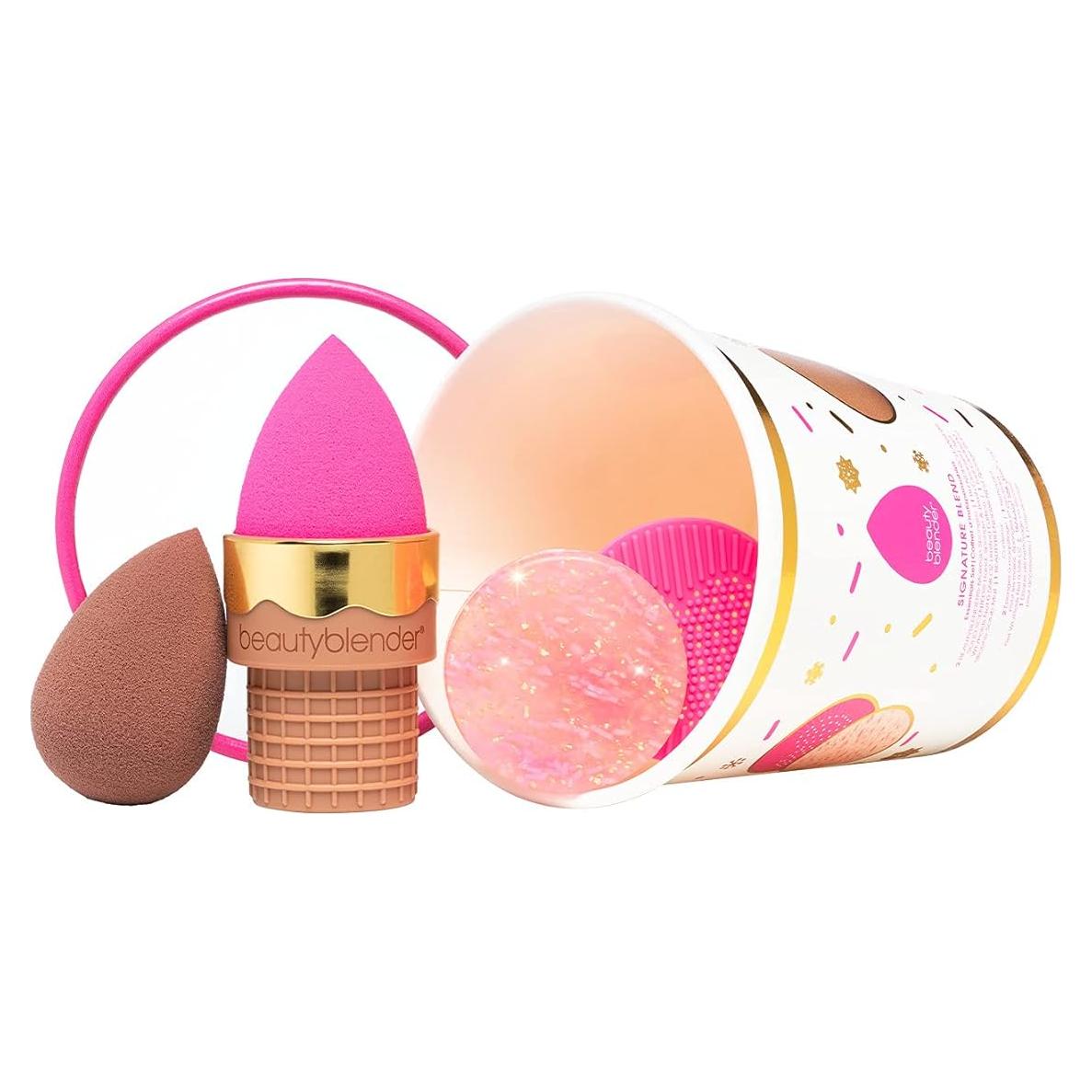 Conjunto Esencial Beautyblender 5 Piezas Tiramisu y Rosa
