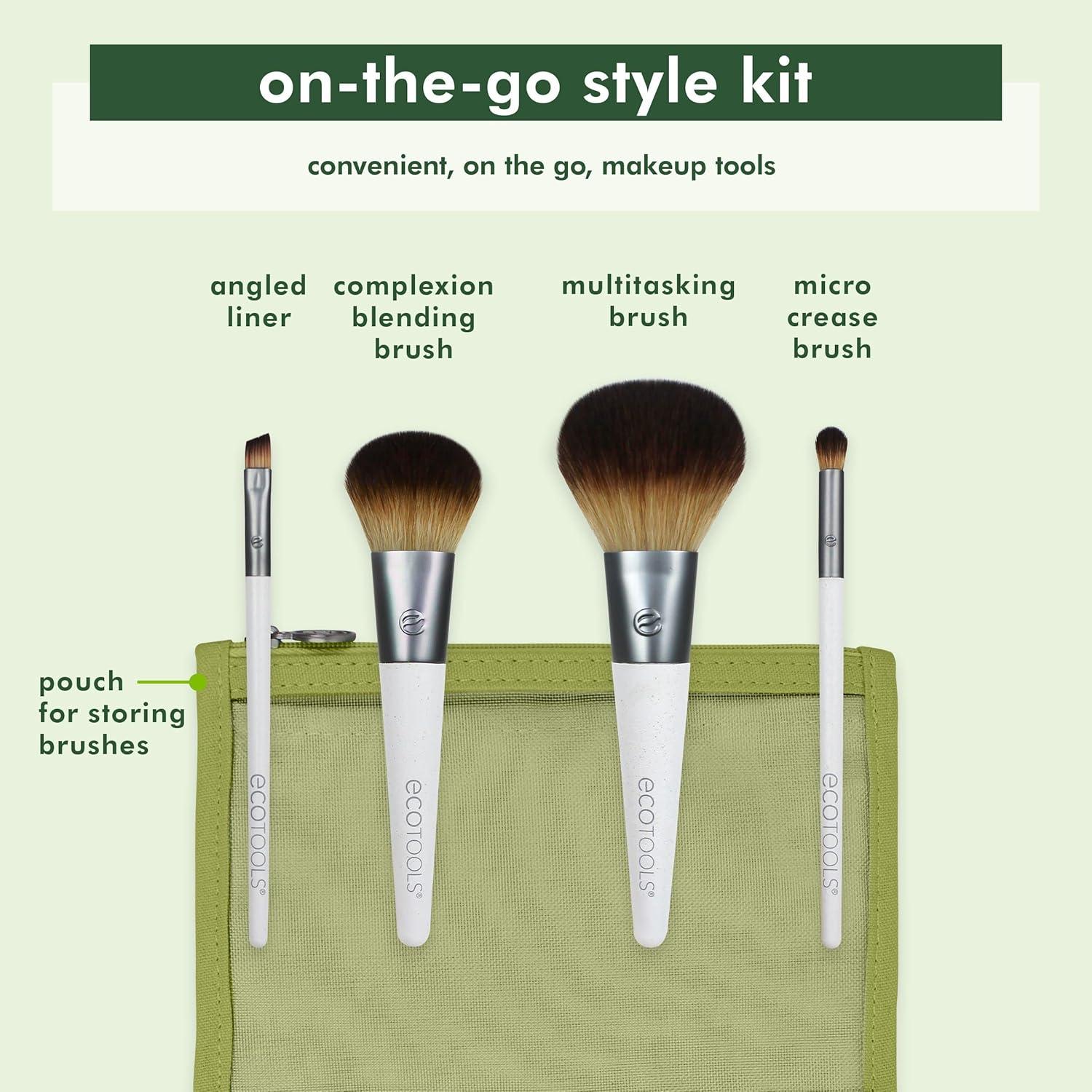 Set de Brochas de Maquillaje EcoTools On-The-Go 5 Piezas