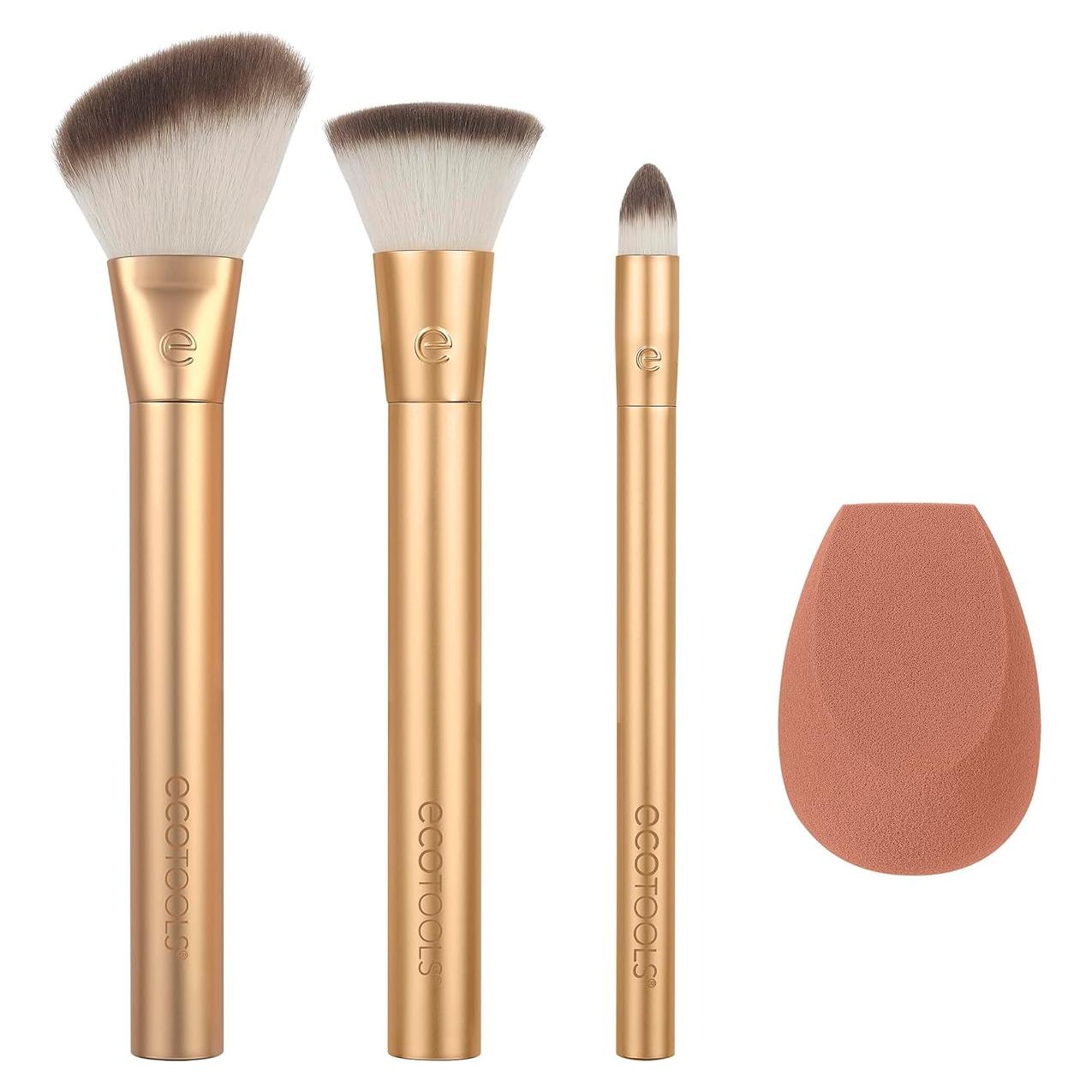 Set de Brochas de Maquillaje EcoTools - Mezcla y Esculpido 4 Piezas